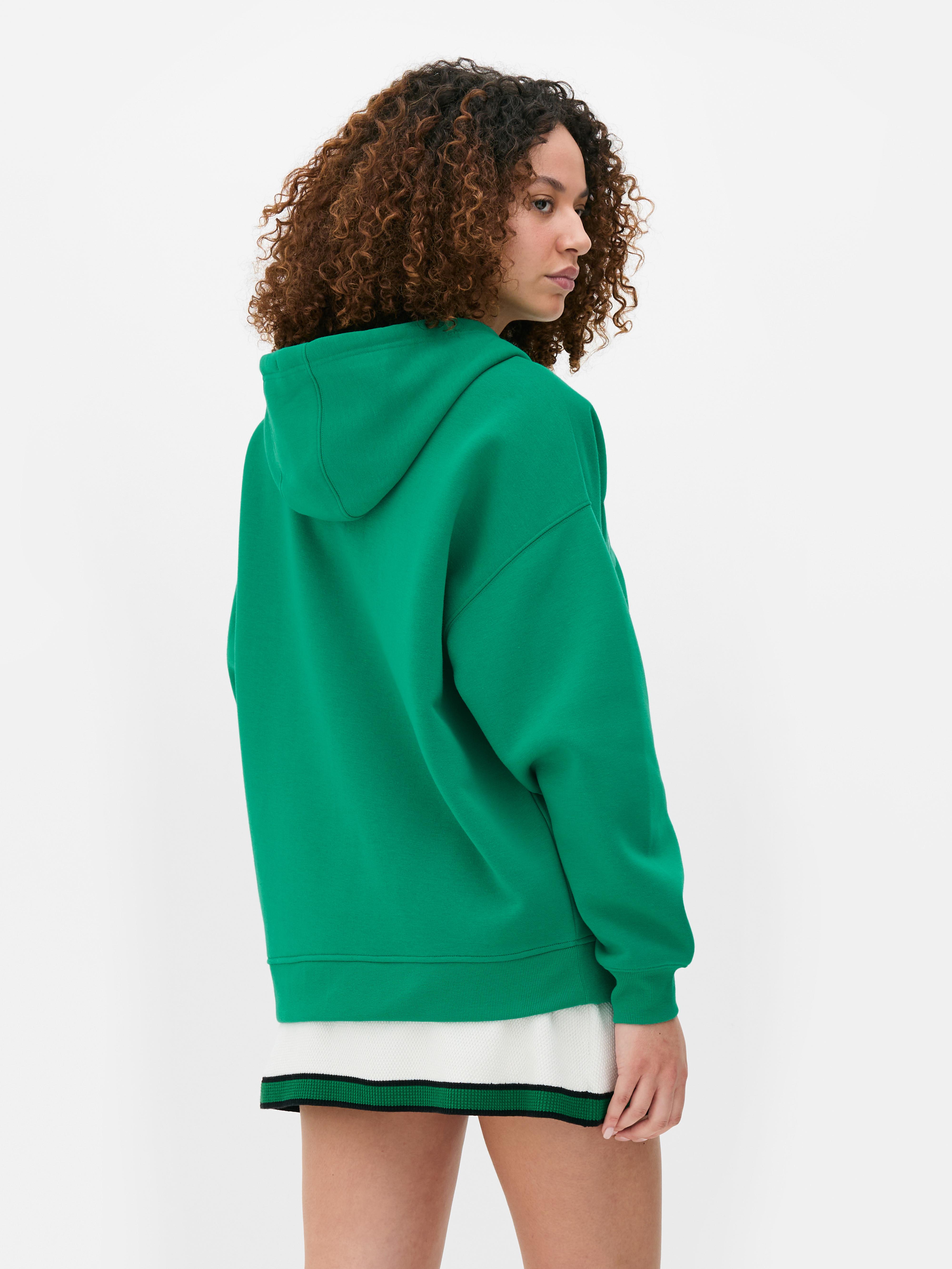 Sweat à capuche zippé oversize