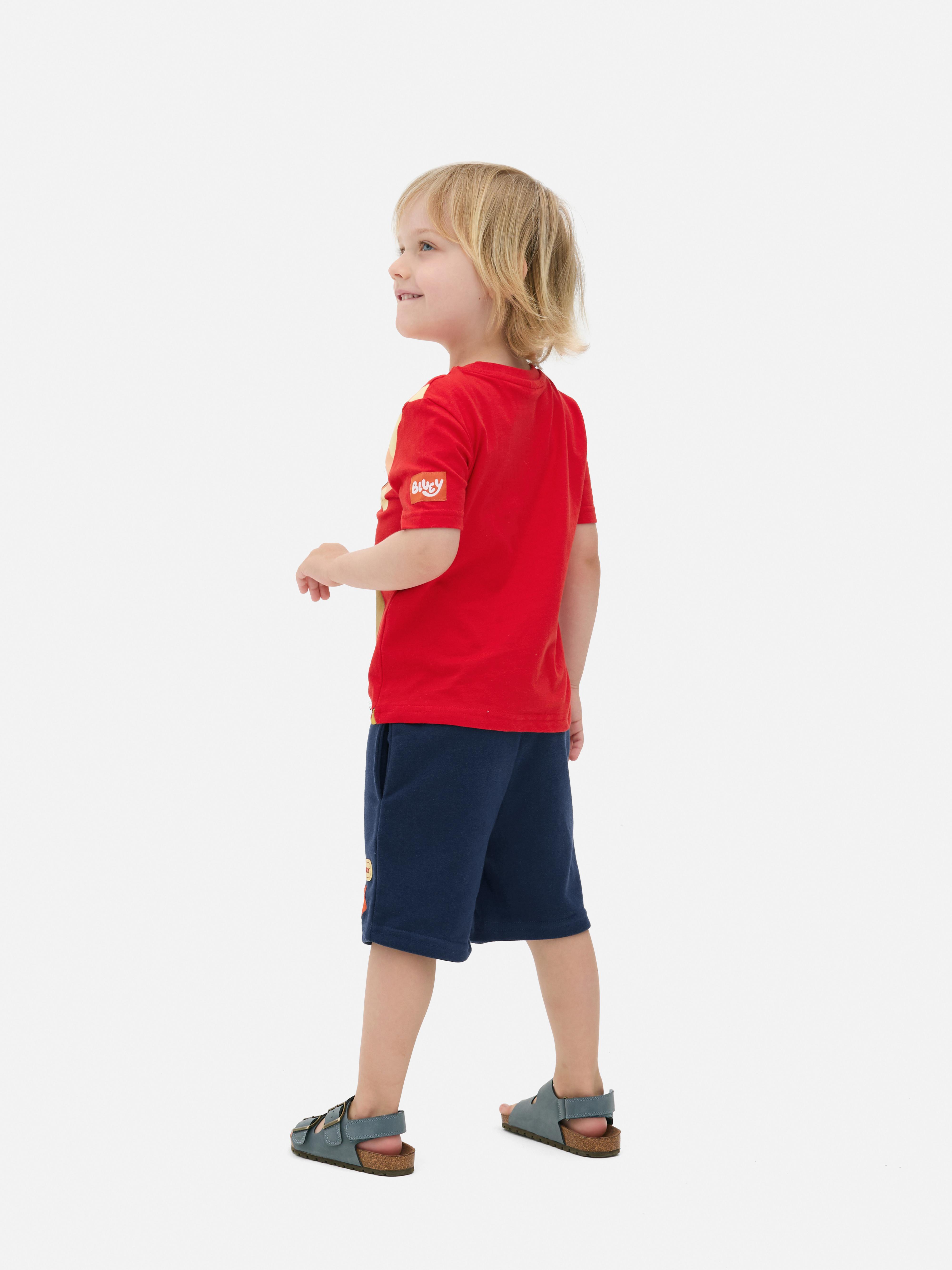 Completo maglietta e pantaloncini con grafica Bluey