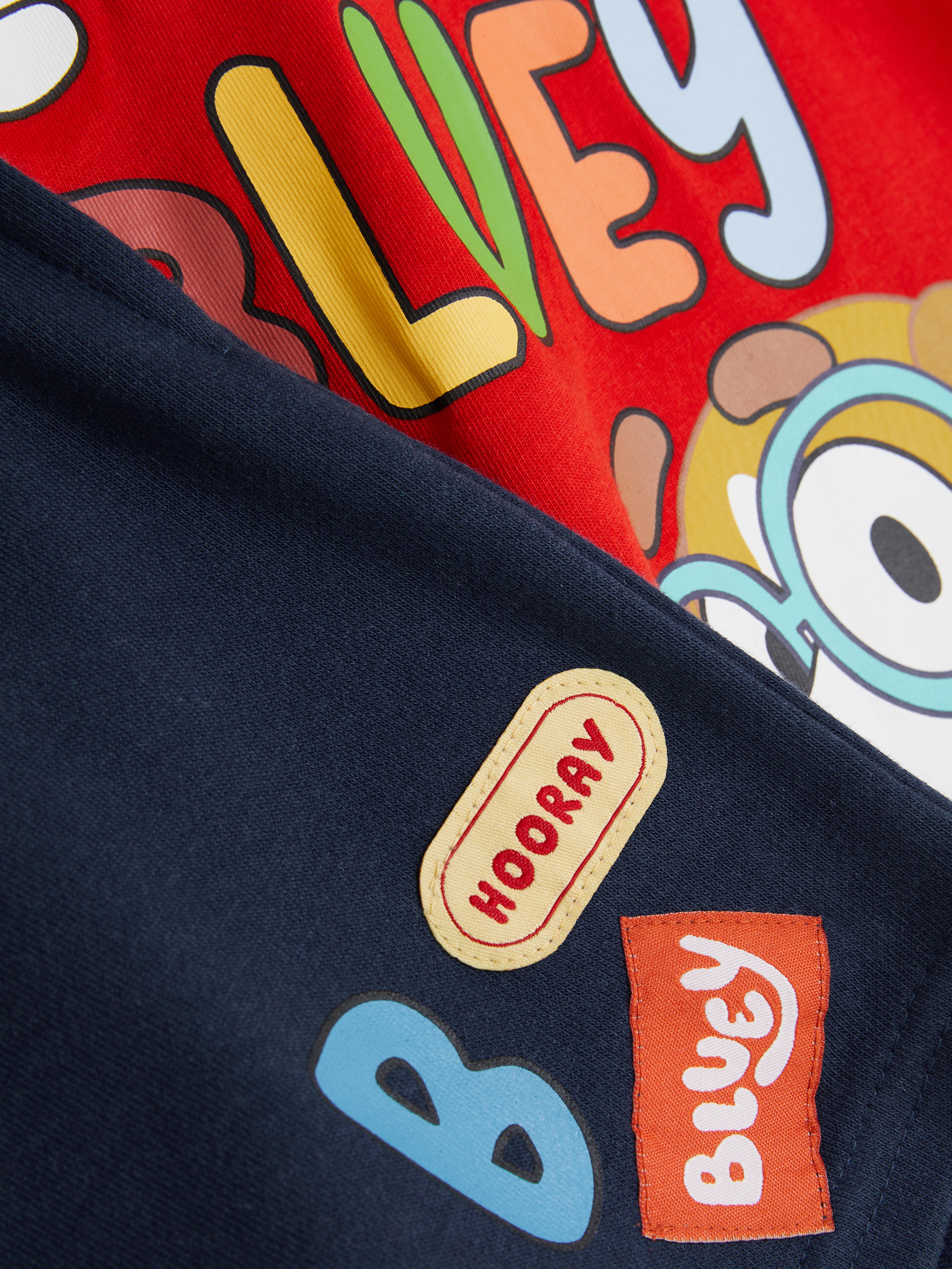 Completo maglietta e pantaloncini con grafica Bluey