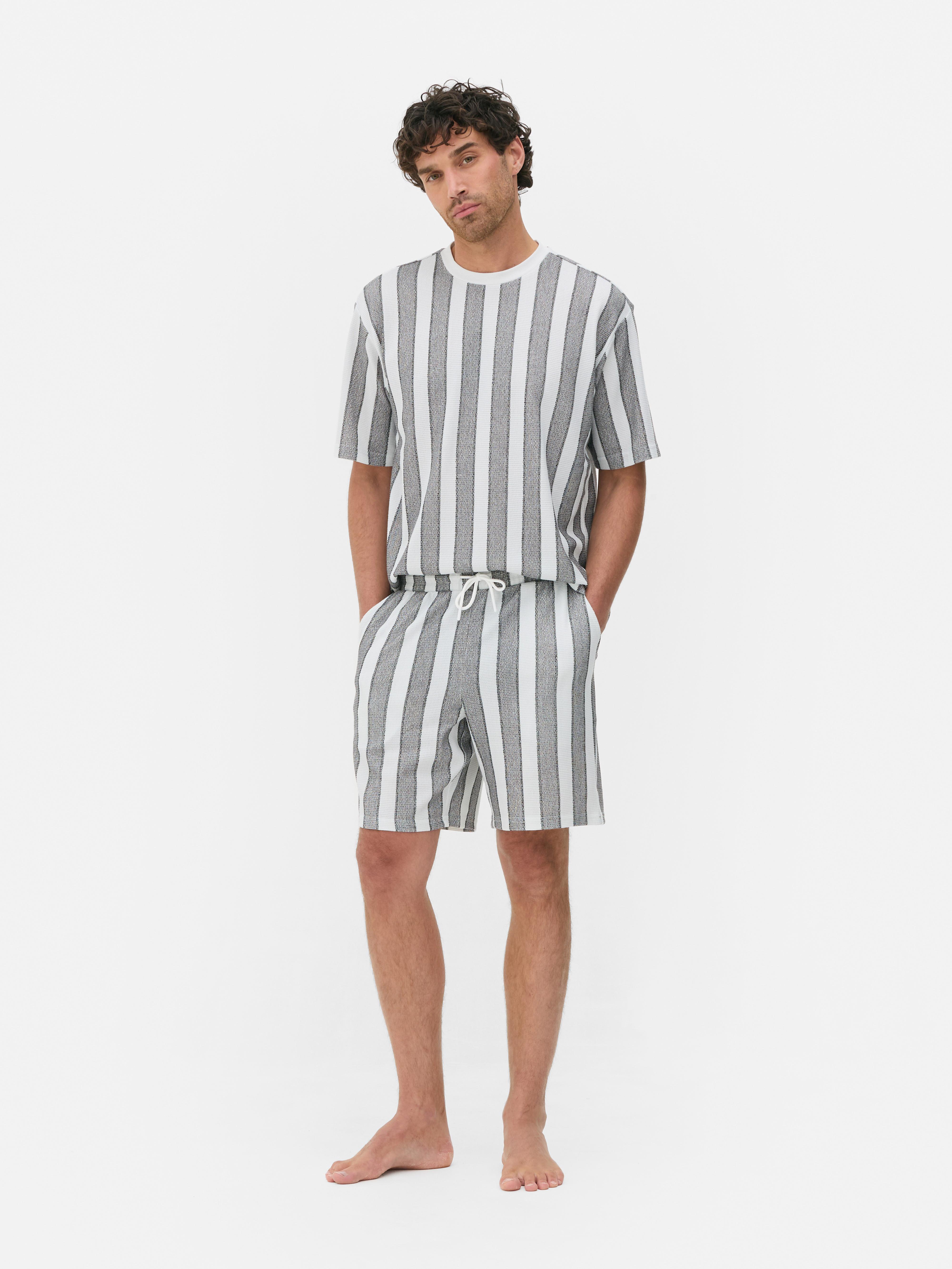 Gestreept T-shirt met korte mouwen