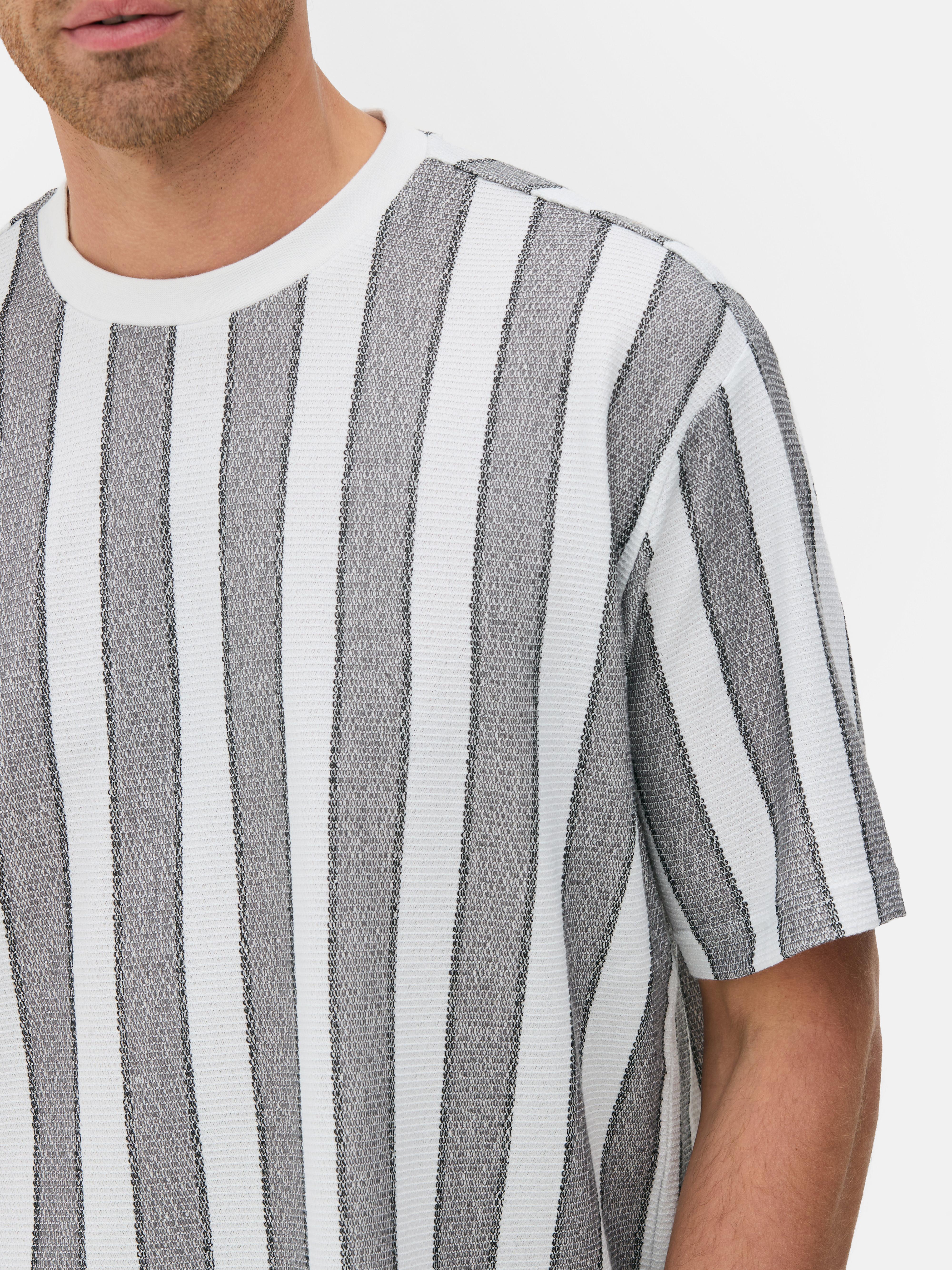 Gestreept T-shirt met korte mouwen