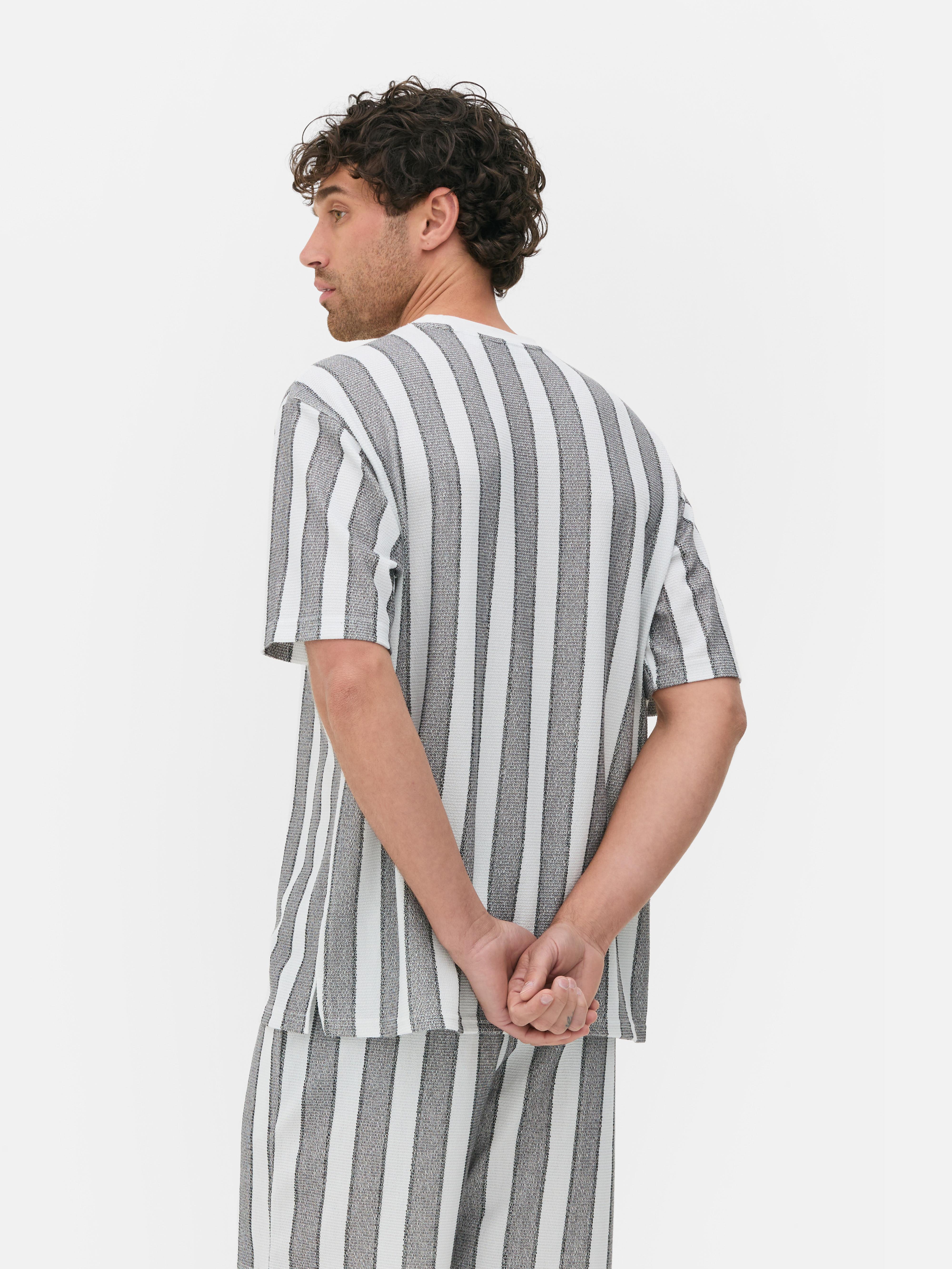Gestreept T-shirt met korte mouwen