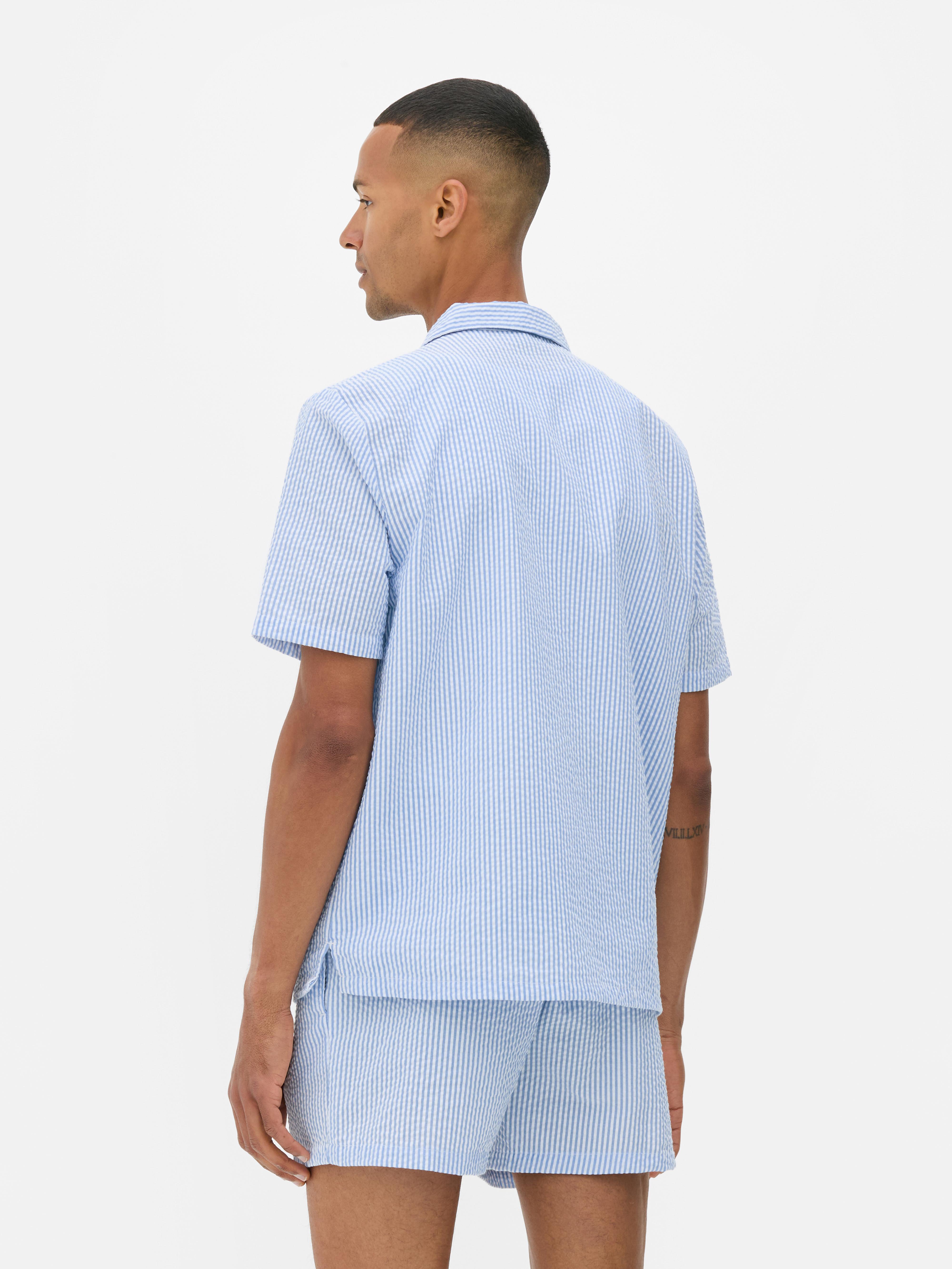 Camisa de sirsaca a rayas