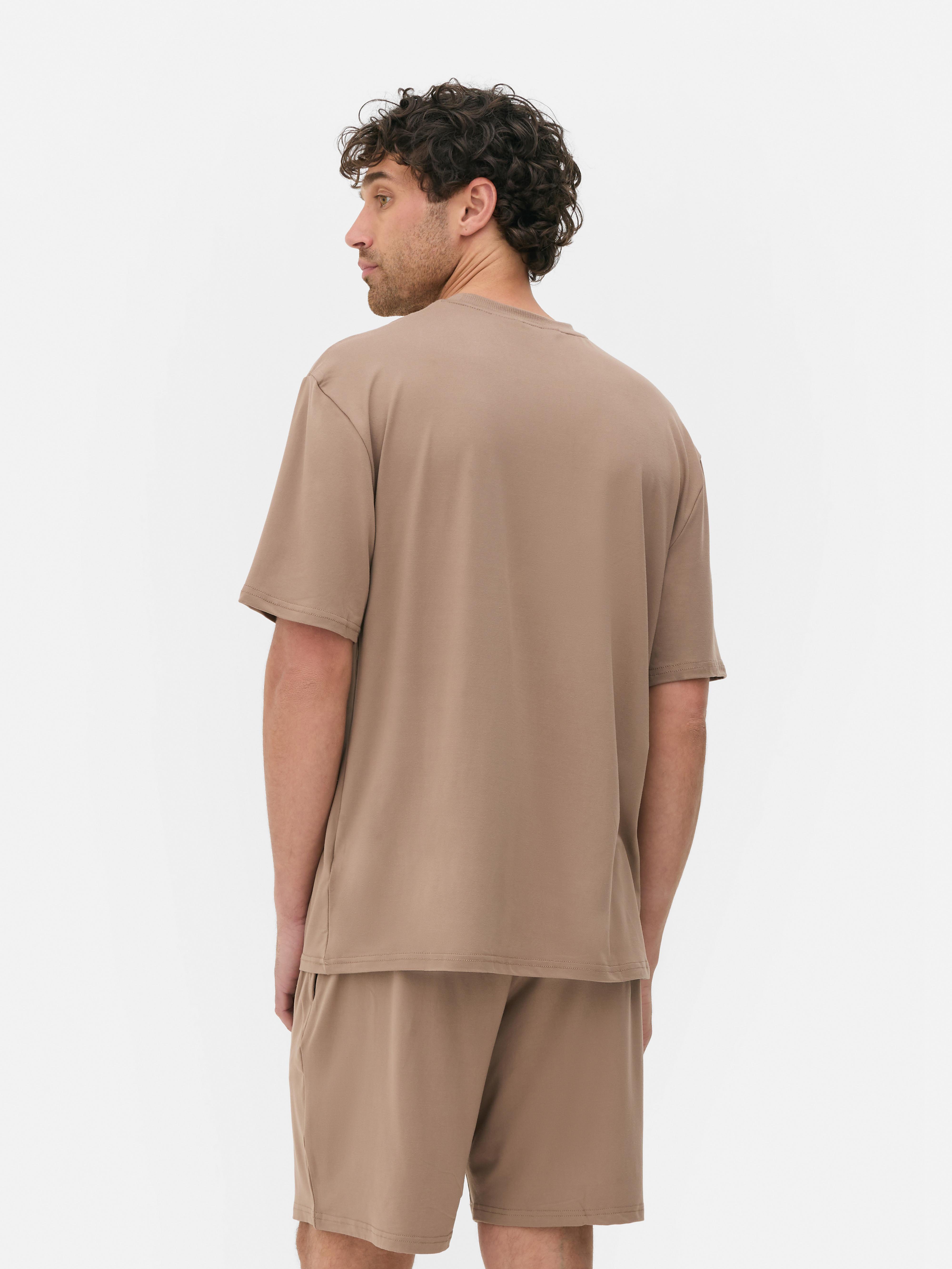 Ultrazachte pyjamatop met korte mouwen