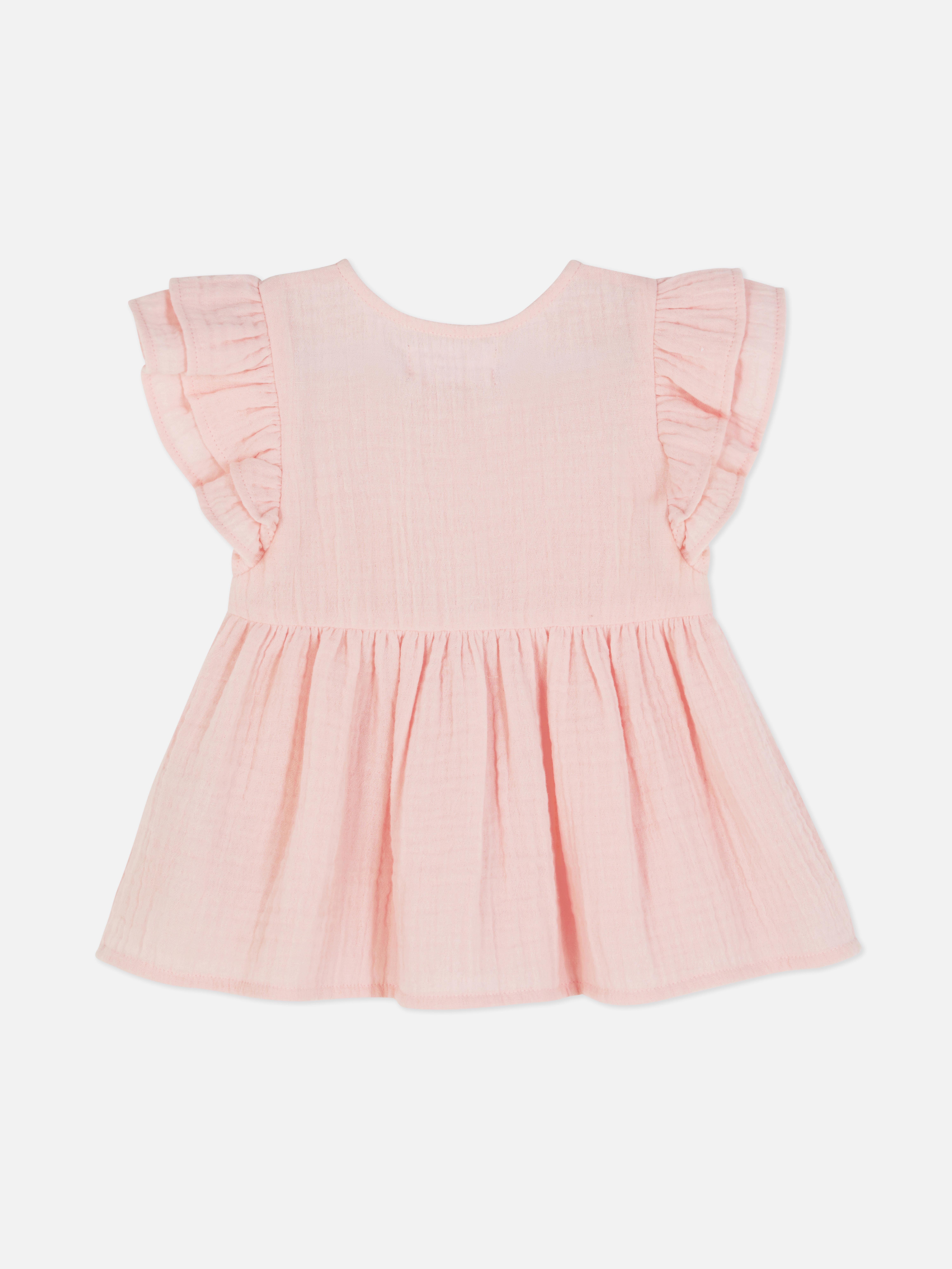 Kurzärmelige Bluse aus Musselin