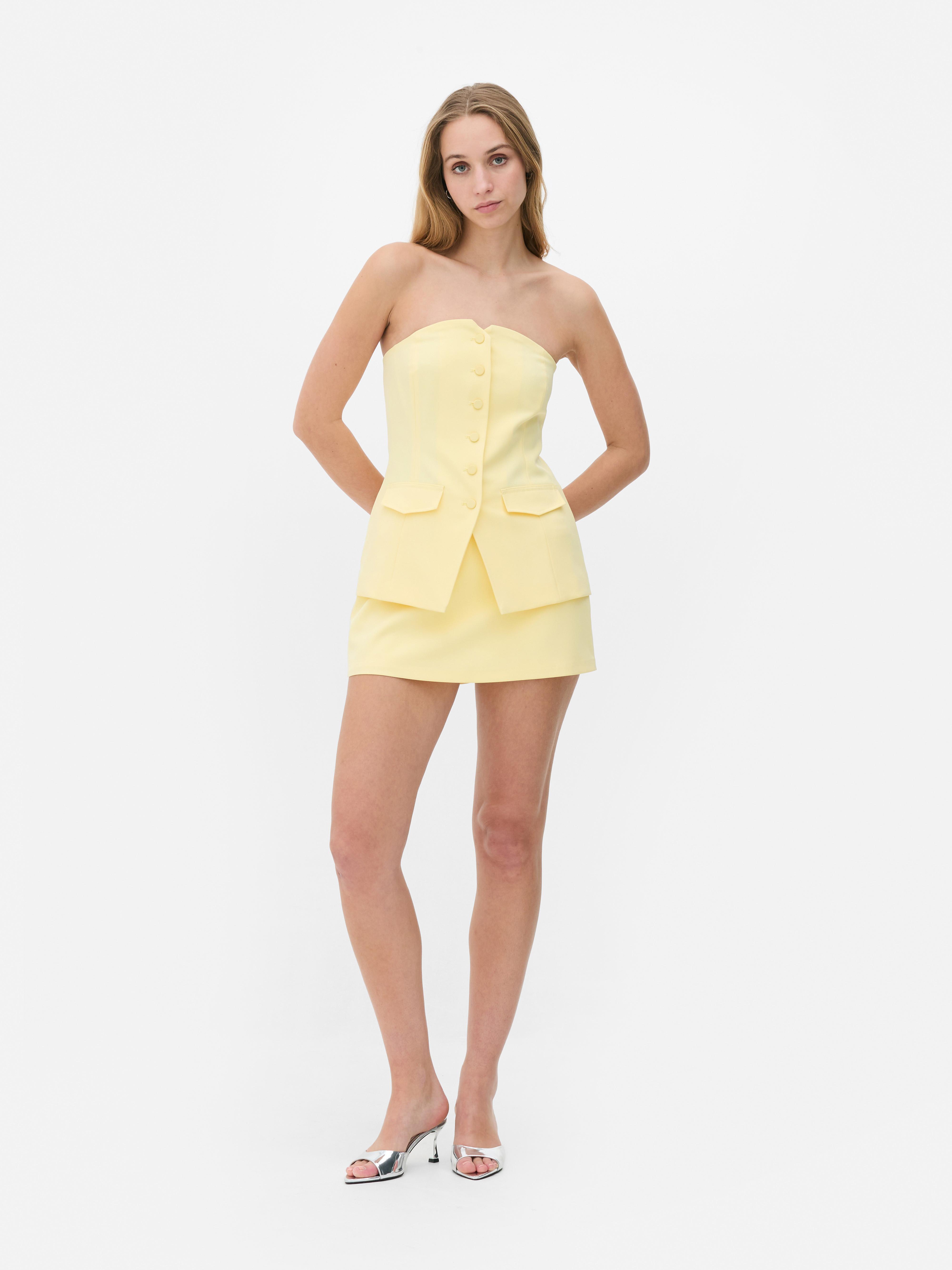 Gilet de costume boutonné sans bretelles