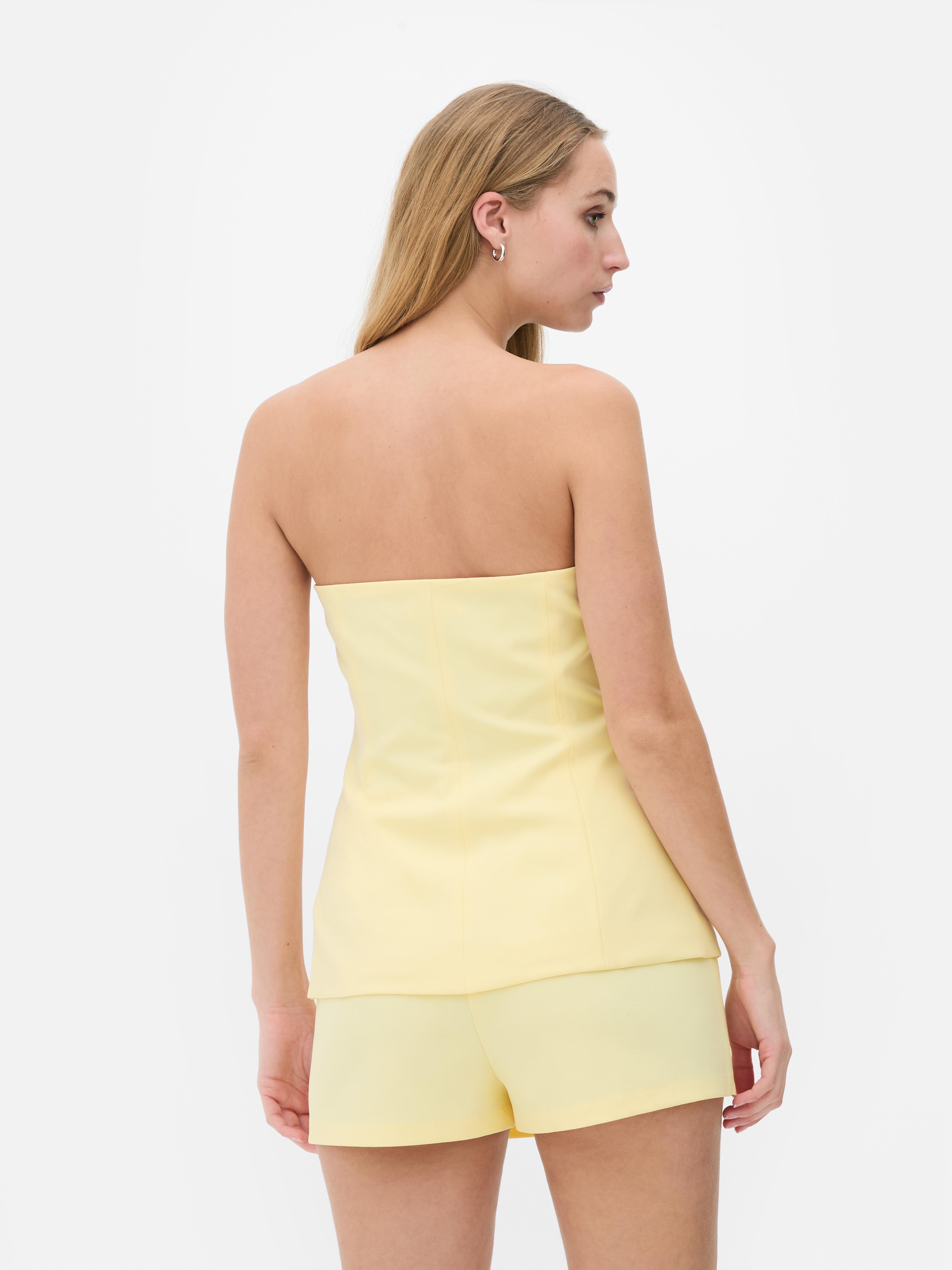Gilet de costume boutonné sans bretelles