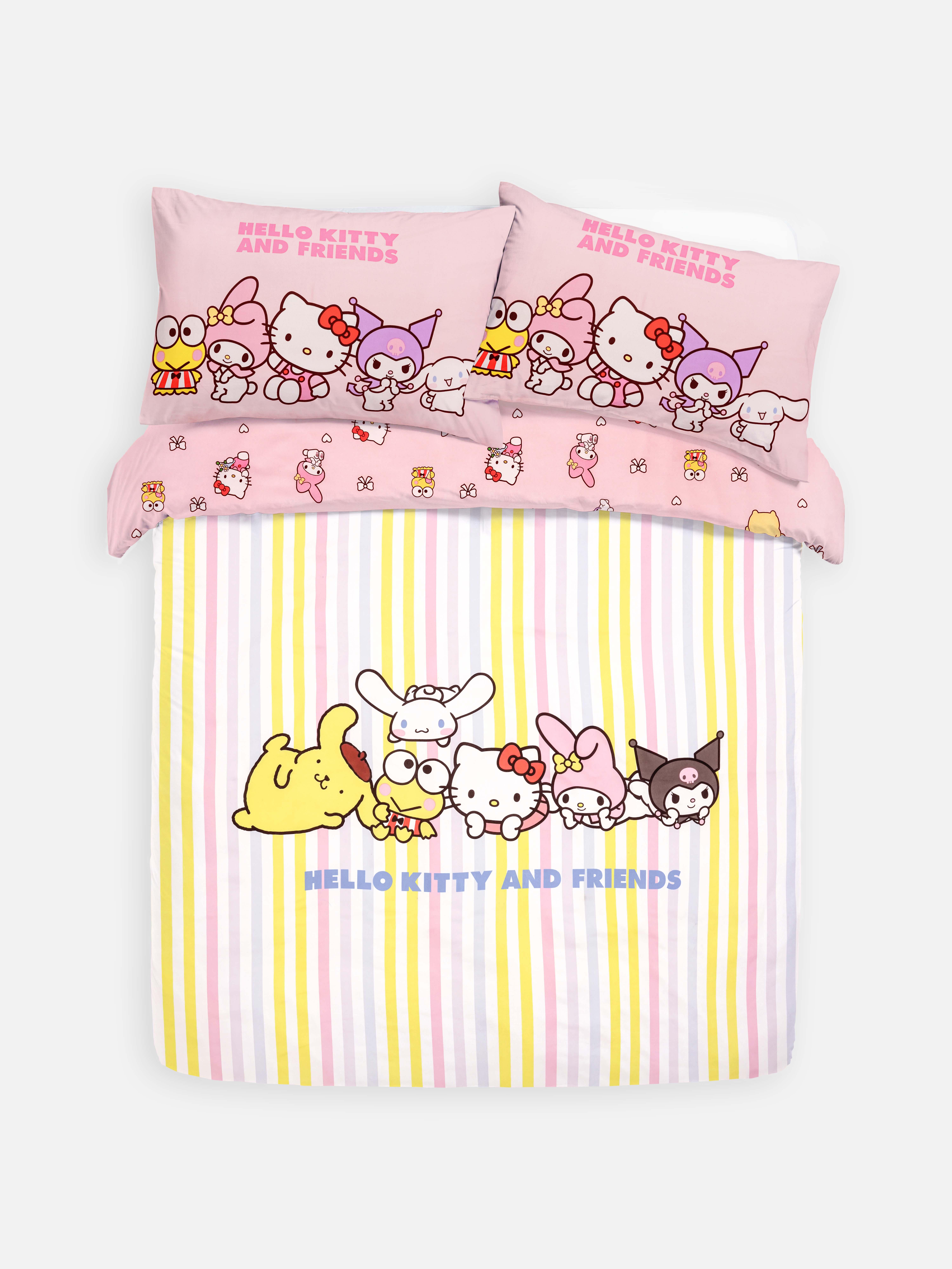 Parure de lit king size réversible Hello Kitty and Friends