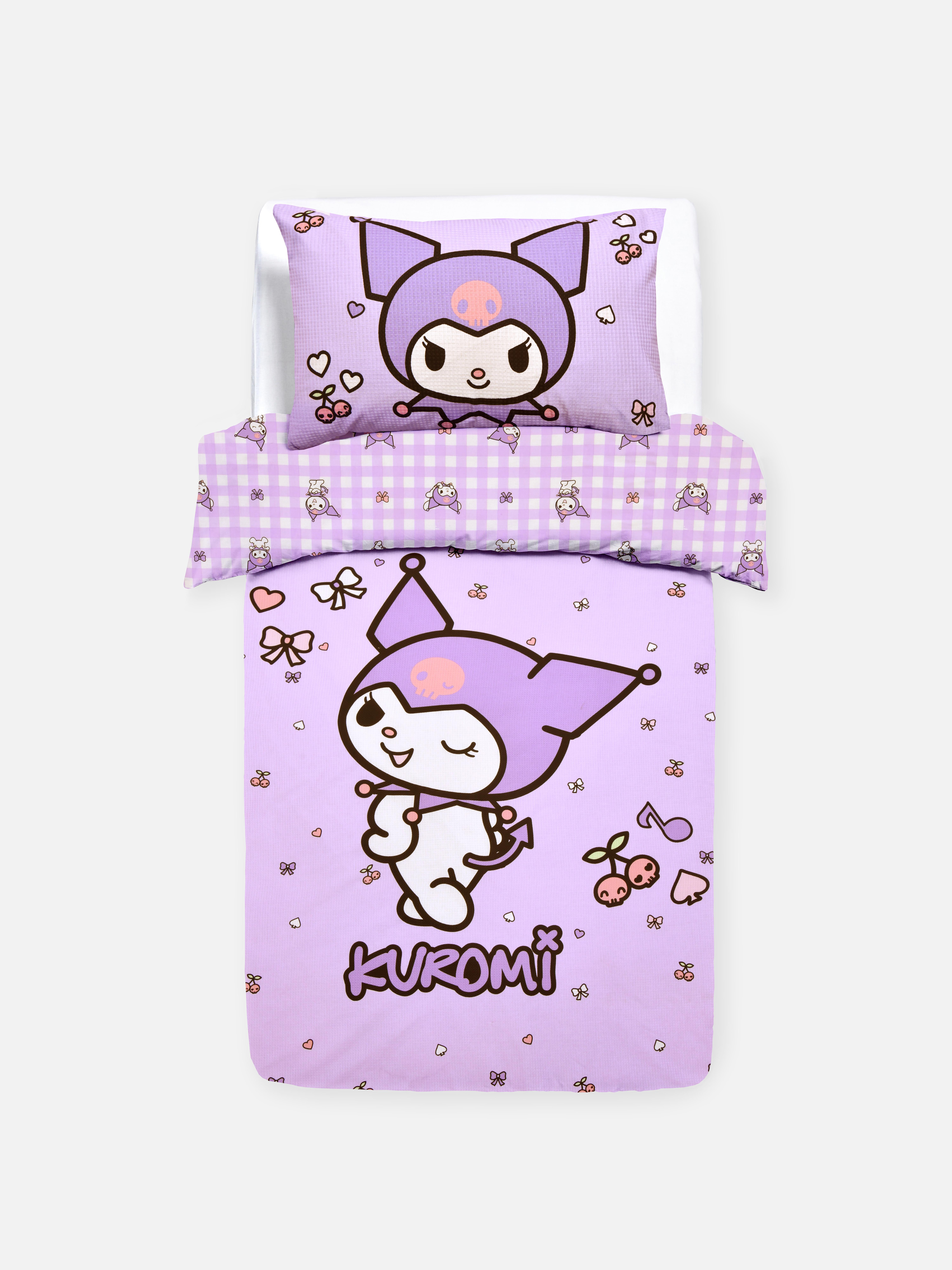 Posteljnina za enojno posteljo Hello Kitty Kuromi