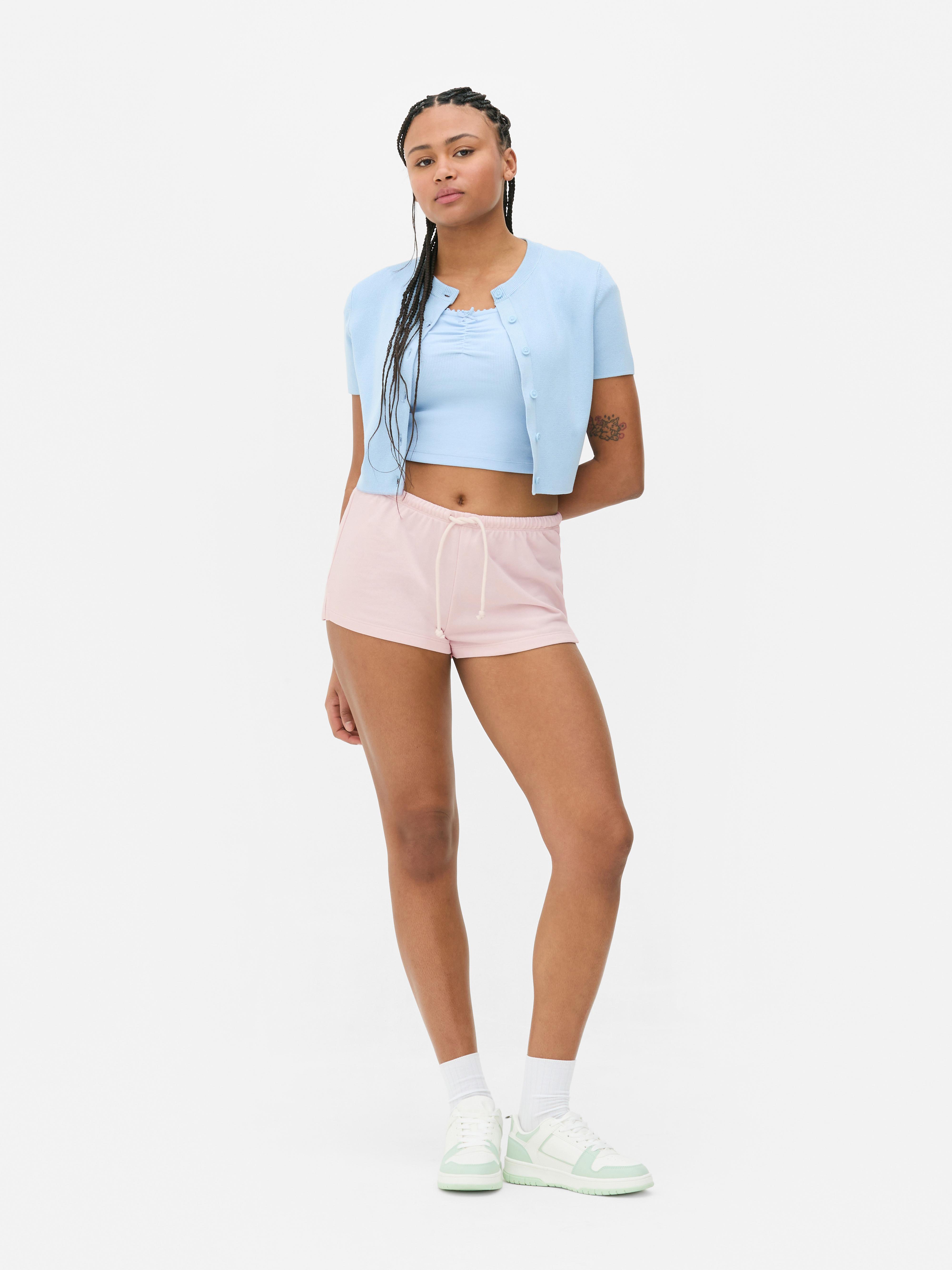 Jersey Tie Waist Shorts