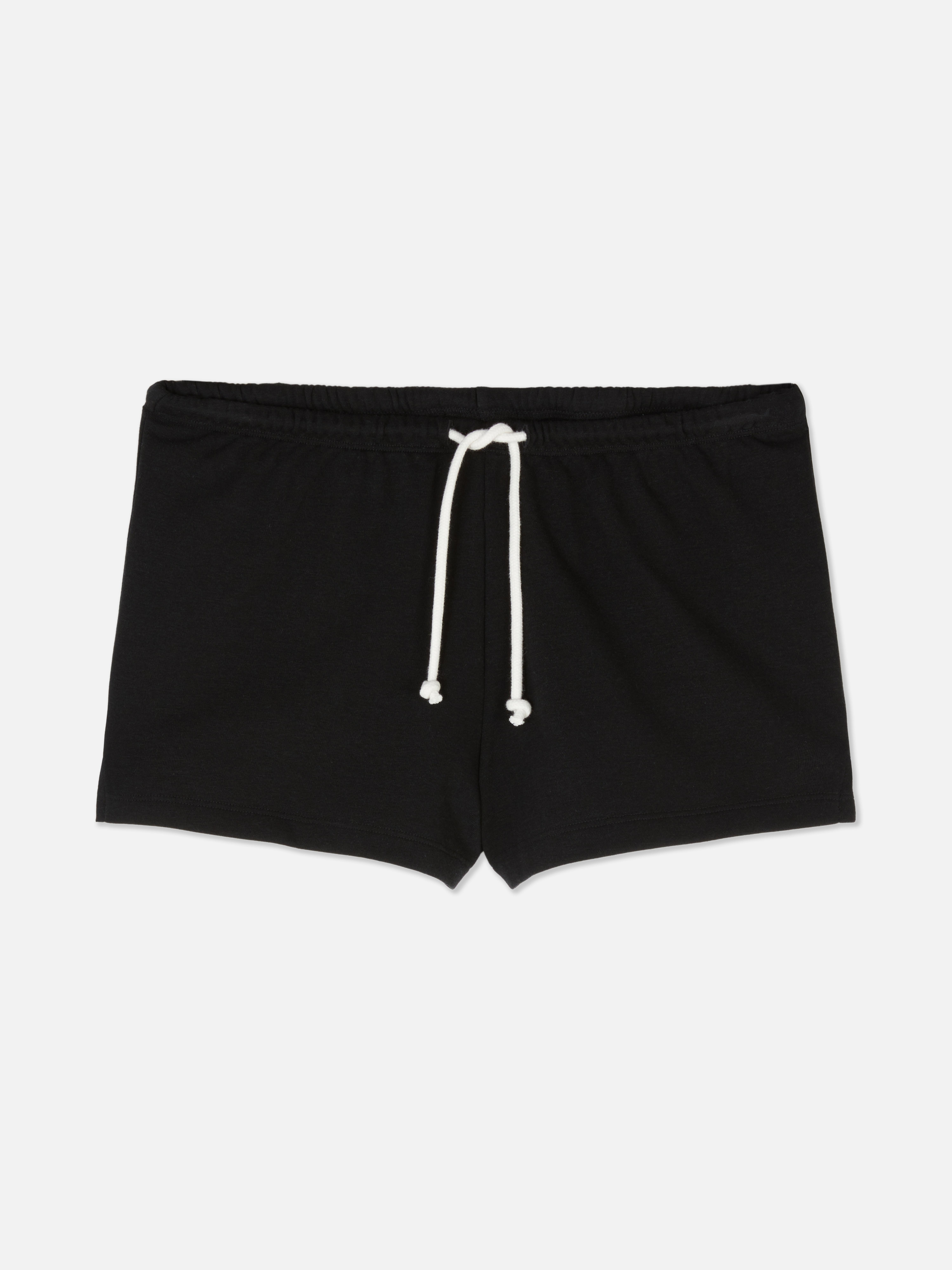 Jersey Knit Tie Waist Shorts