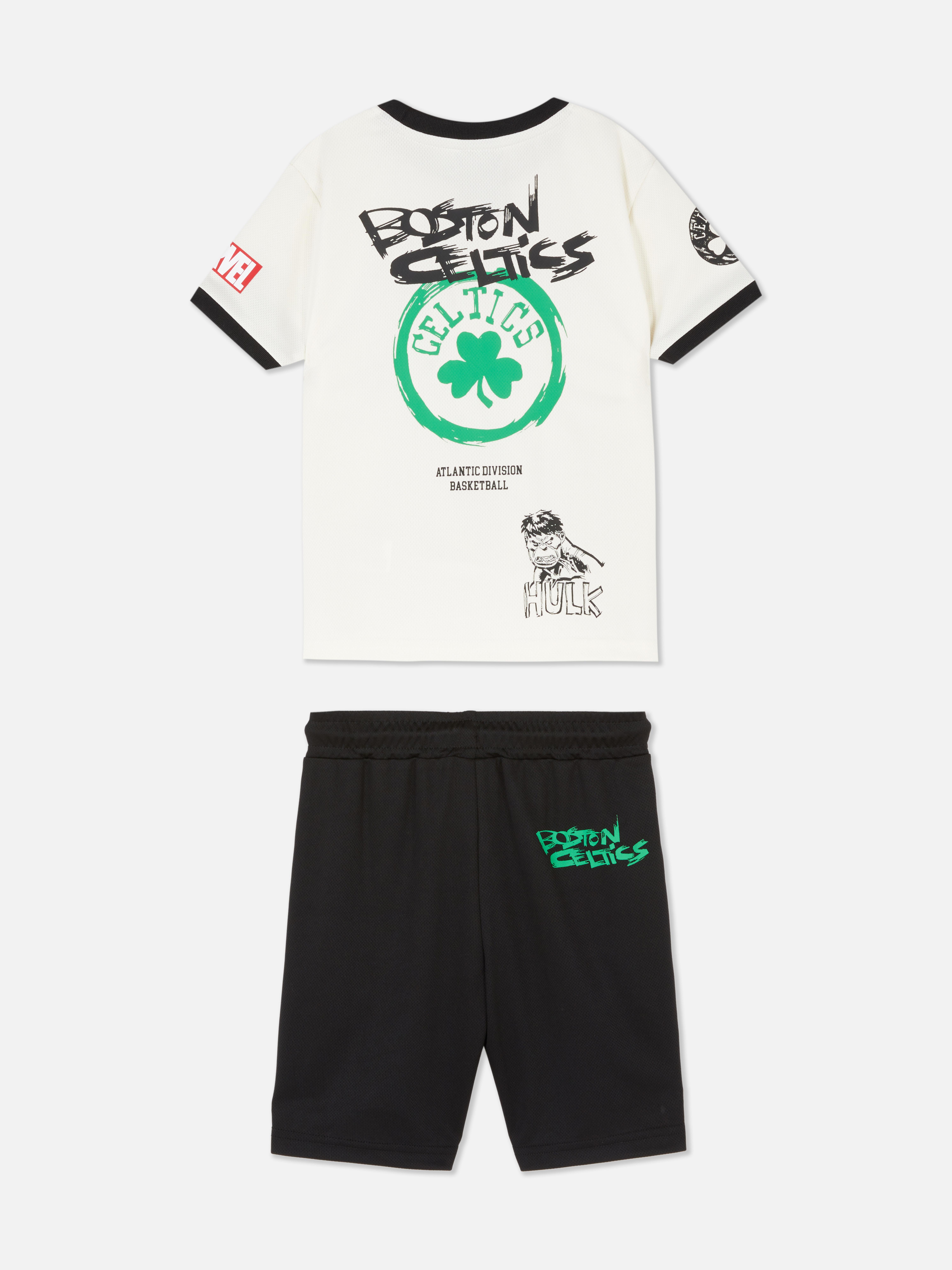 „Marvel Hulk Boston Celtics“ Schlafanzug mit Shorts