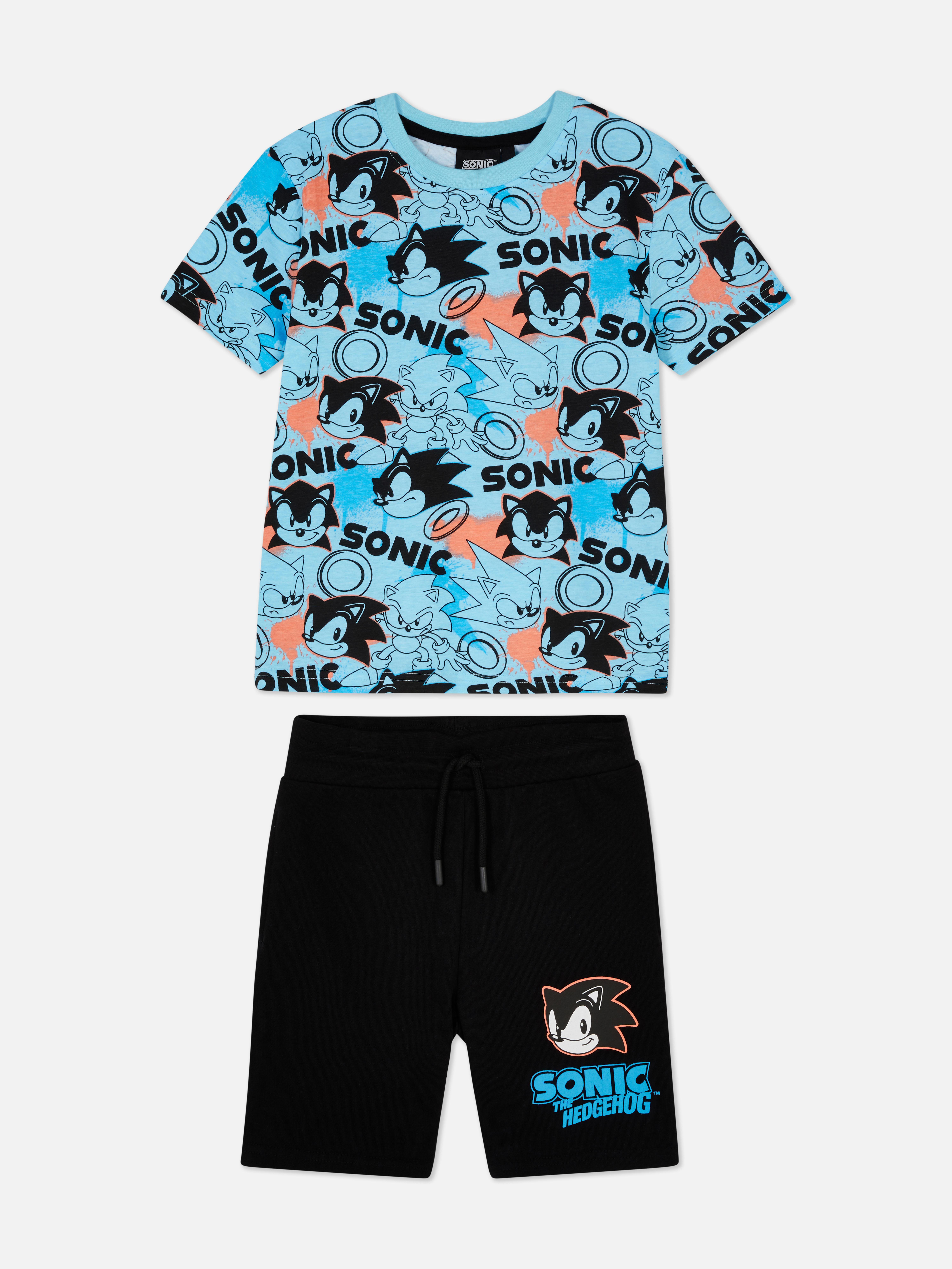 Conjunto t-shirt/calções Sonic The Hedgehog