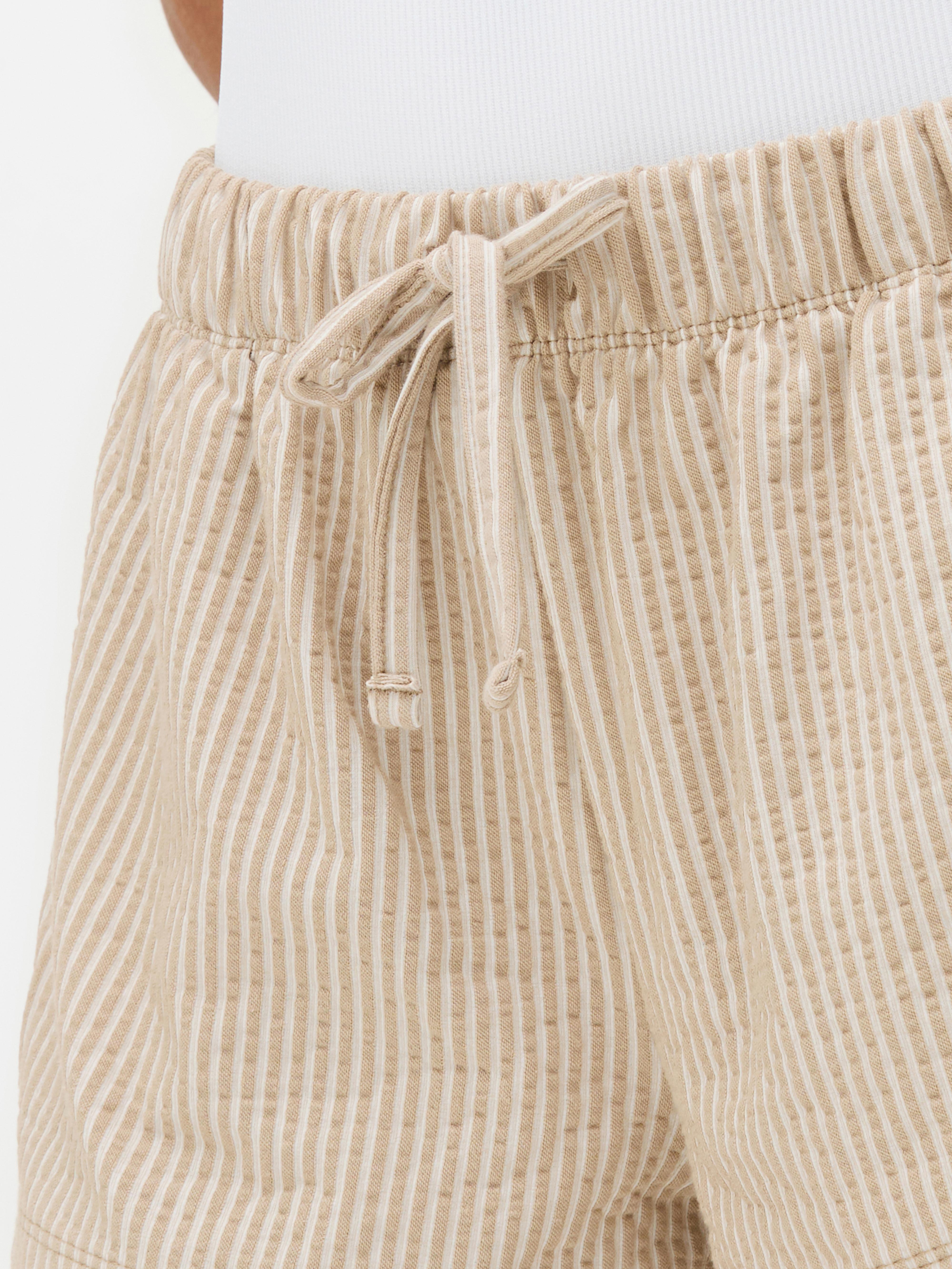 Striped Texture Shorts