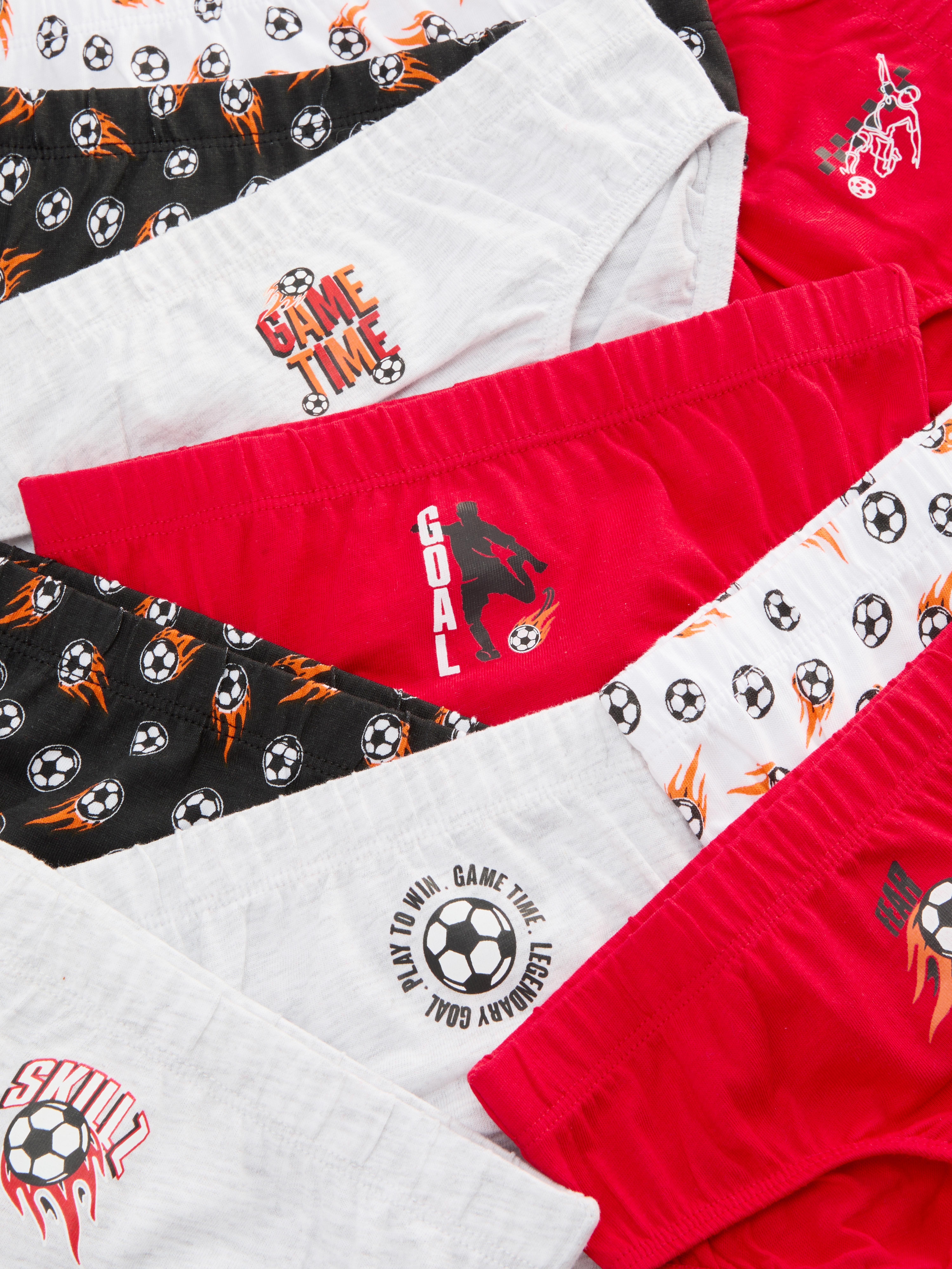 10pk Football Graphic Briefs