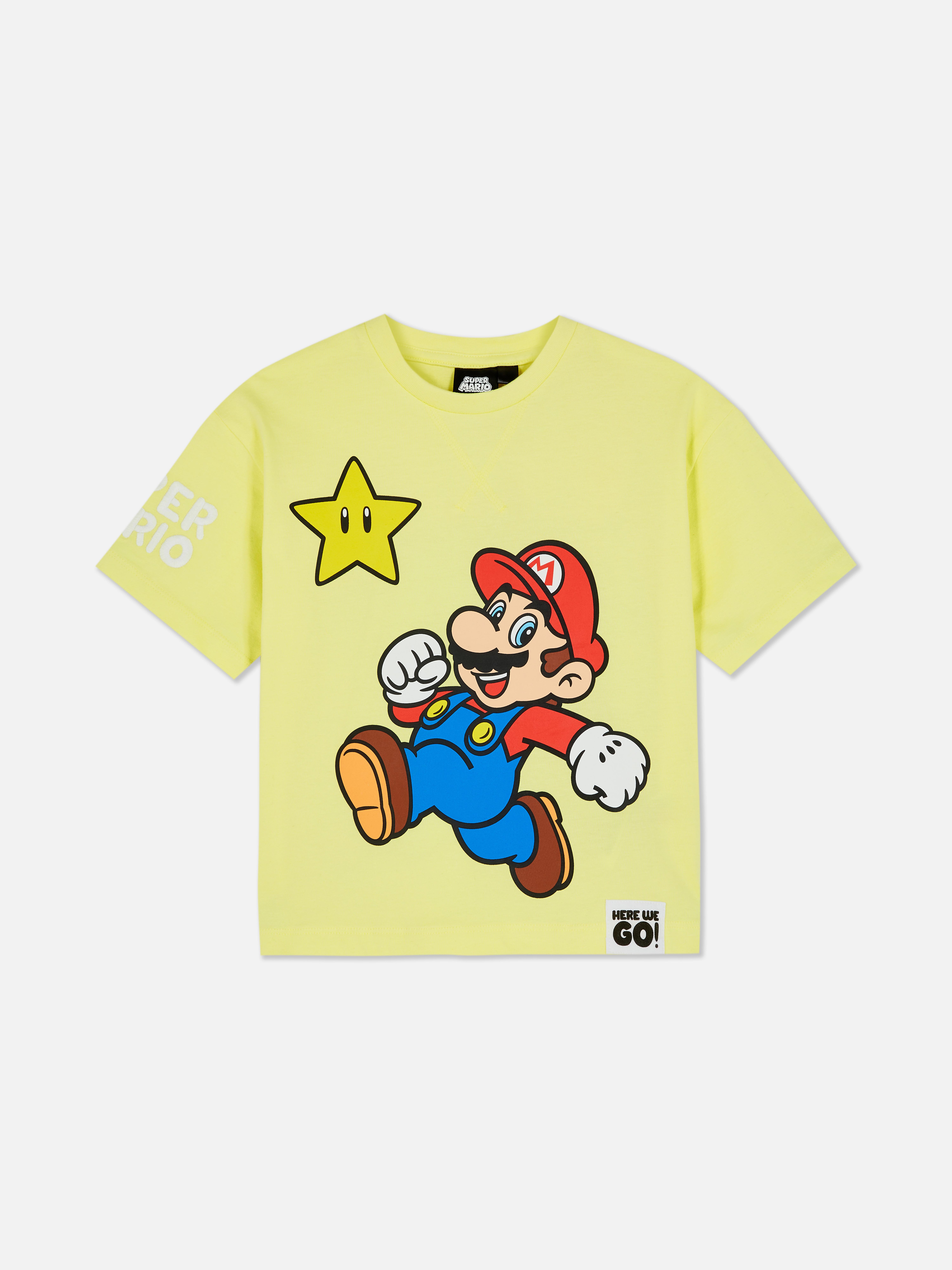 T-shirt met borduursel Super Mario