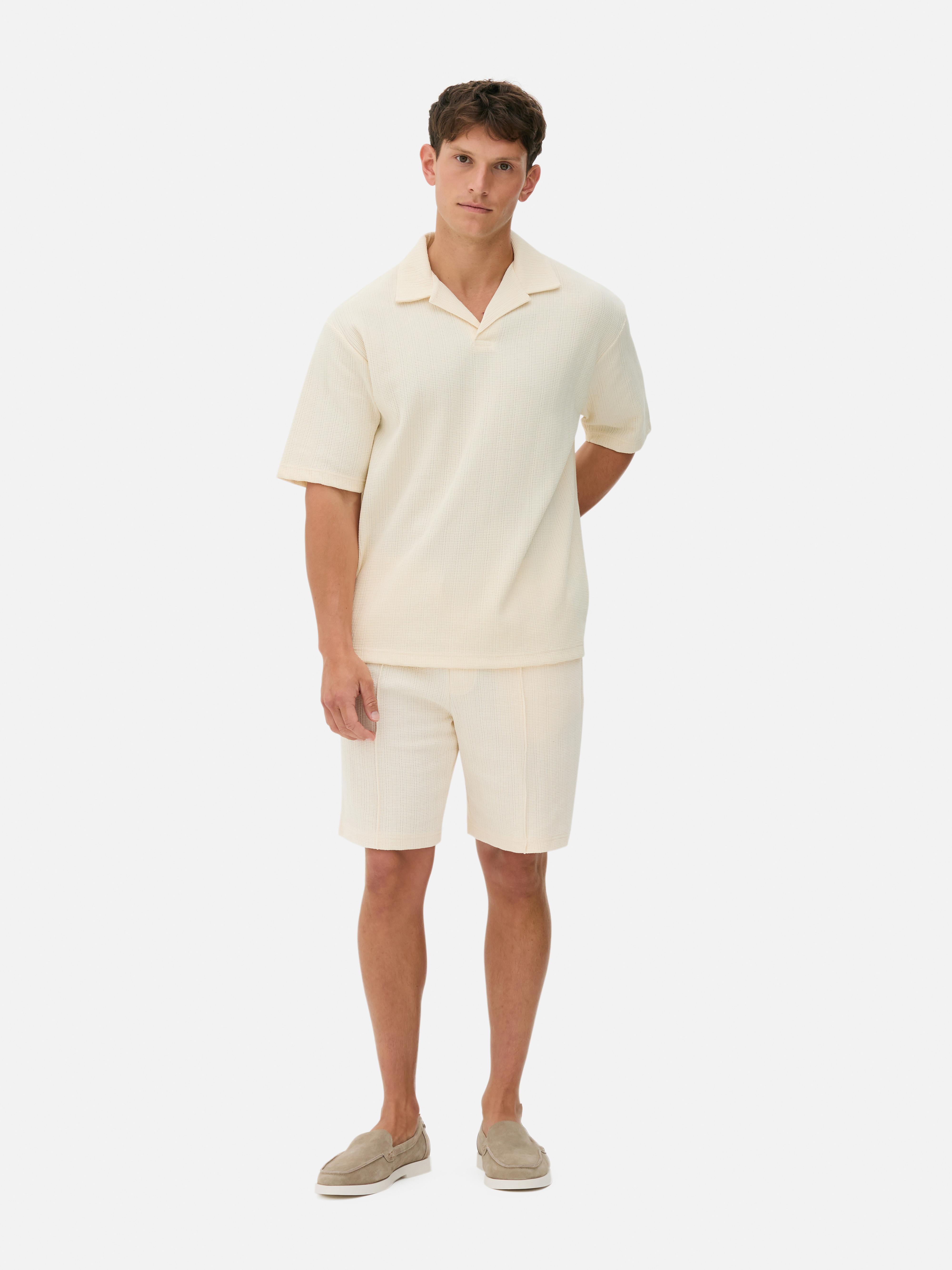 Poloshirt met textuur Kem