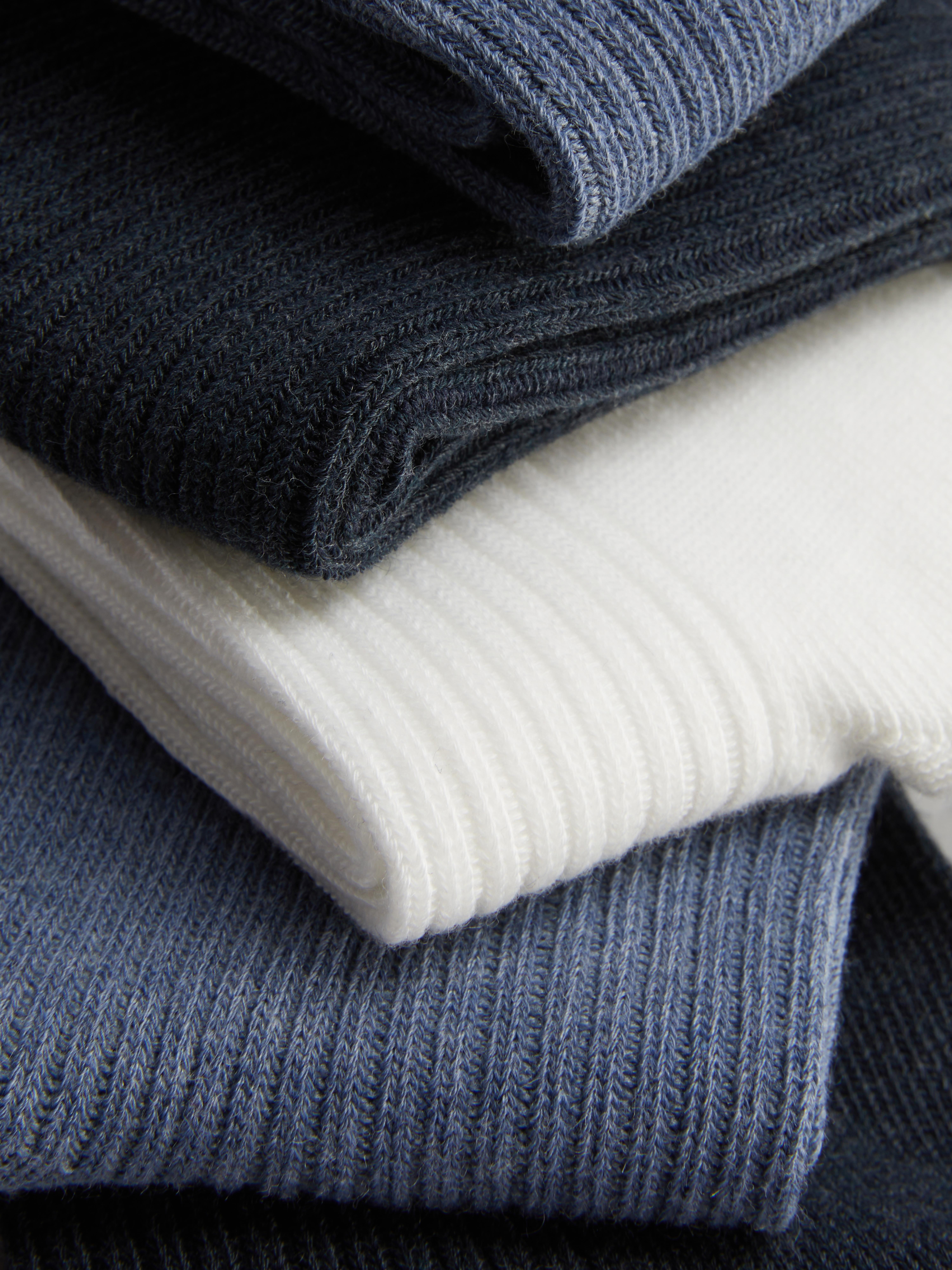 5pk Ribbed Crew Socks