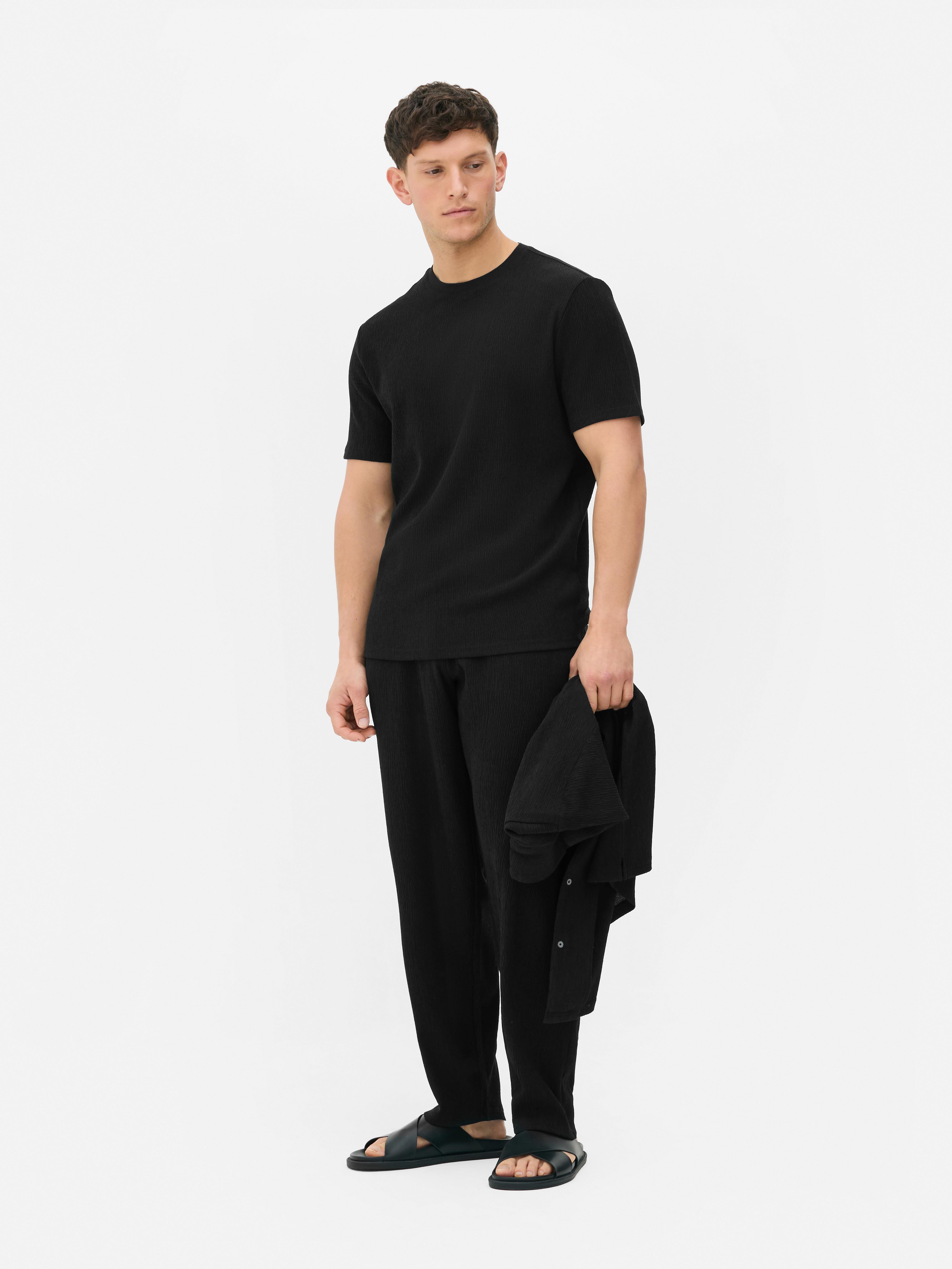 T-shirt effet froncé texturé Kem