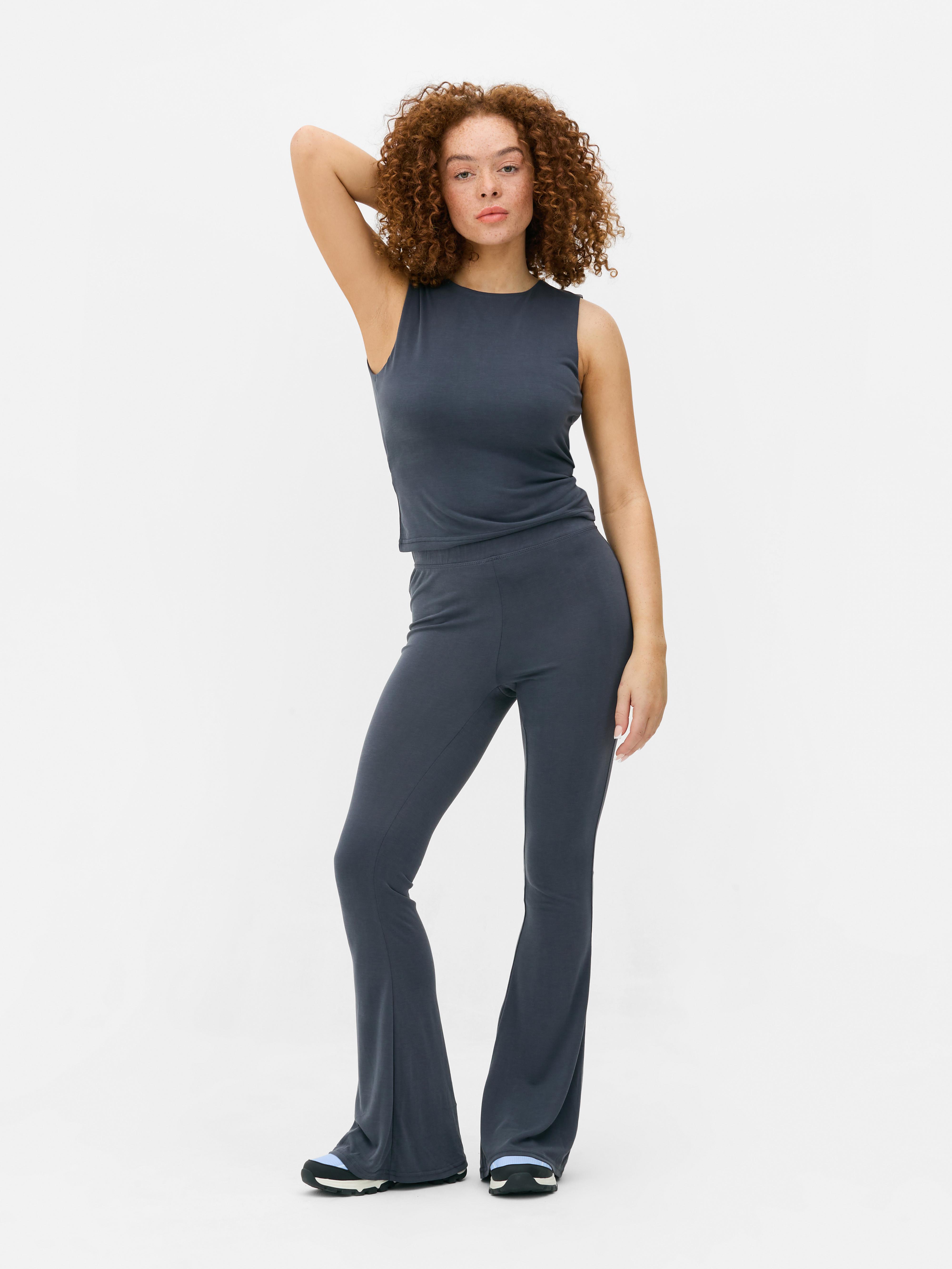 Conjunto coordenado leggings boca sino justas
