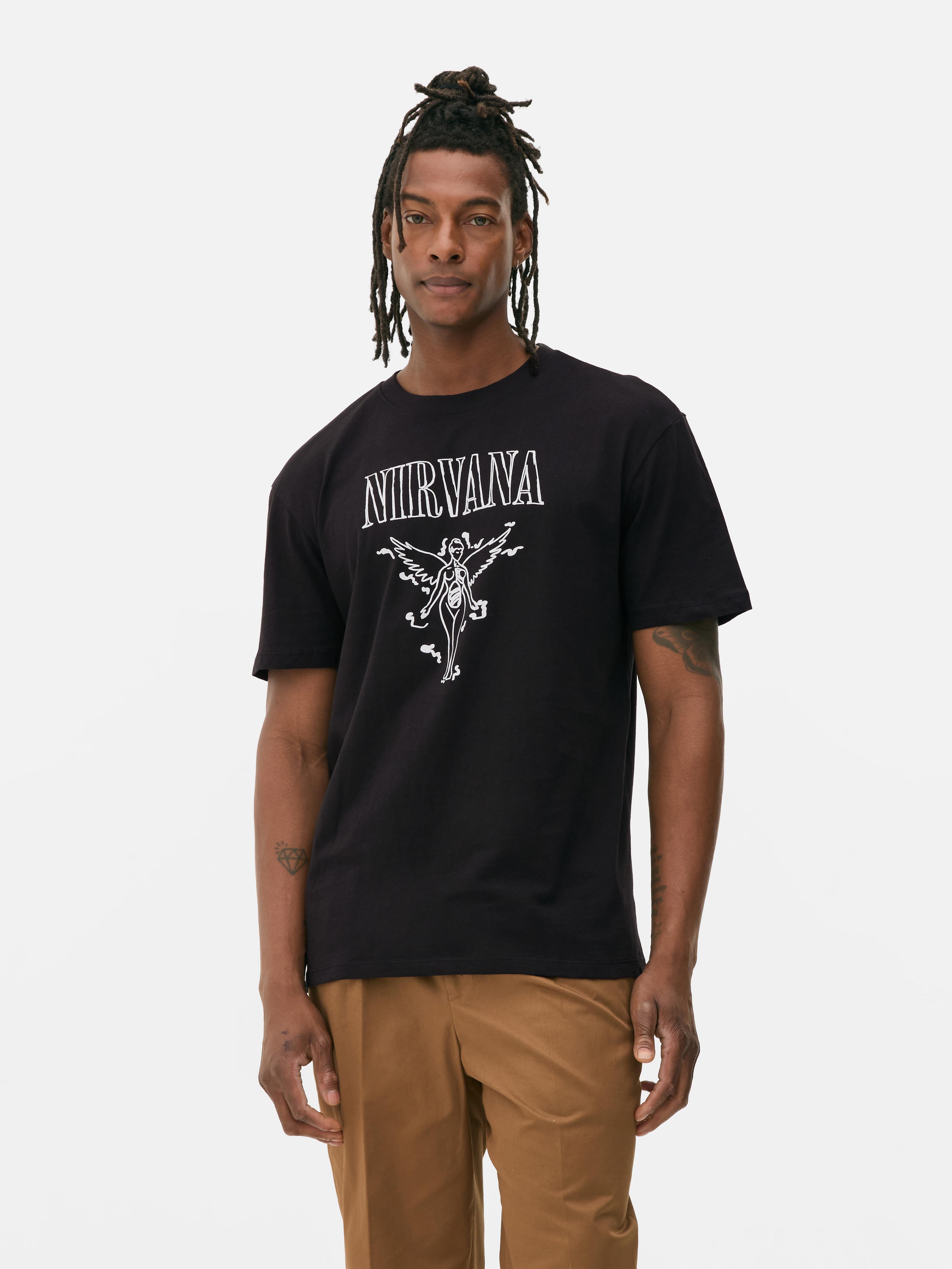 Nirvana t shirt primark on sale