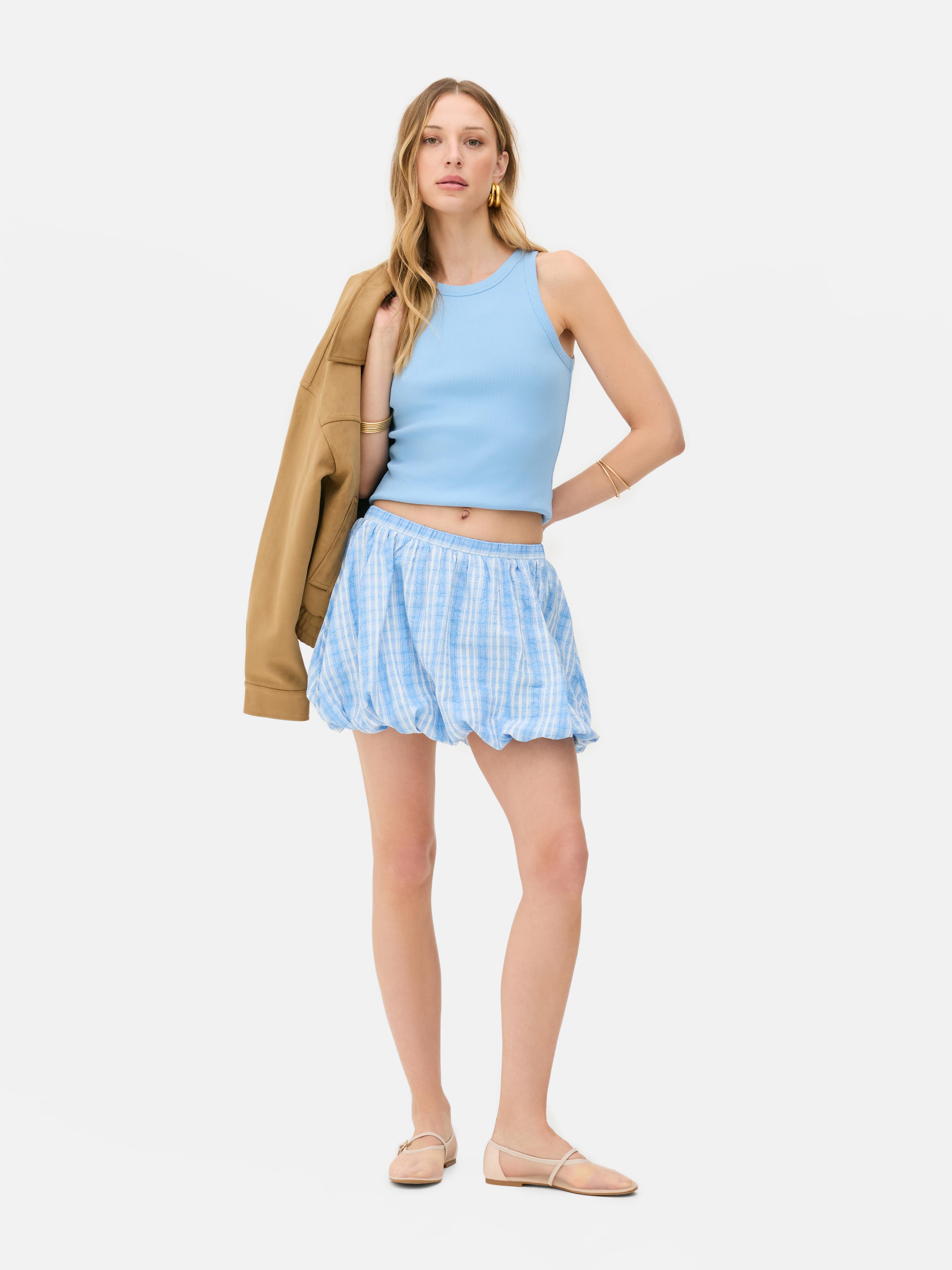 Women's Stone Rita Ora Ribbed Racer Tank | Primark Women's Stone Rita Ora Ribbed Racer Tank | Primark