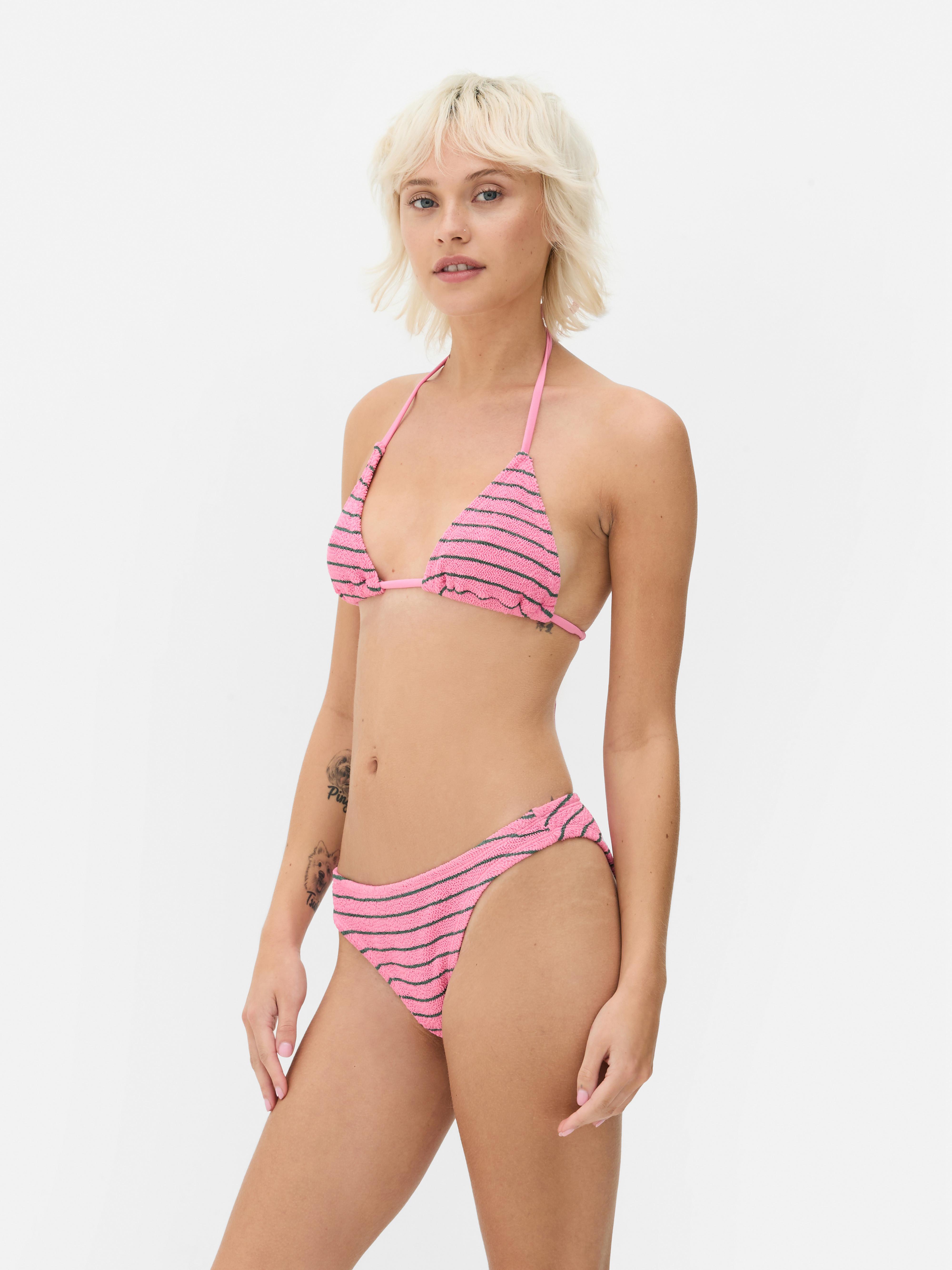 Crinkle Triangle Bikini Top