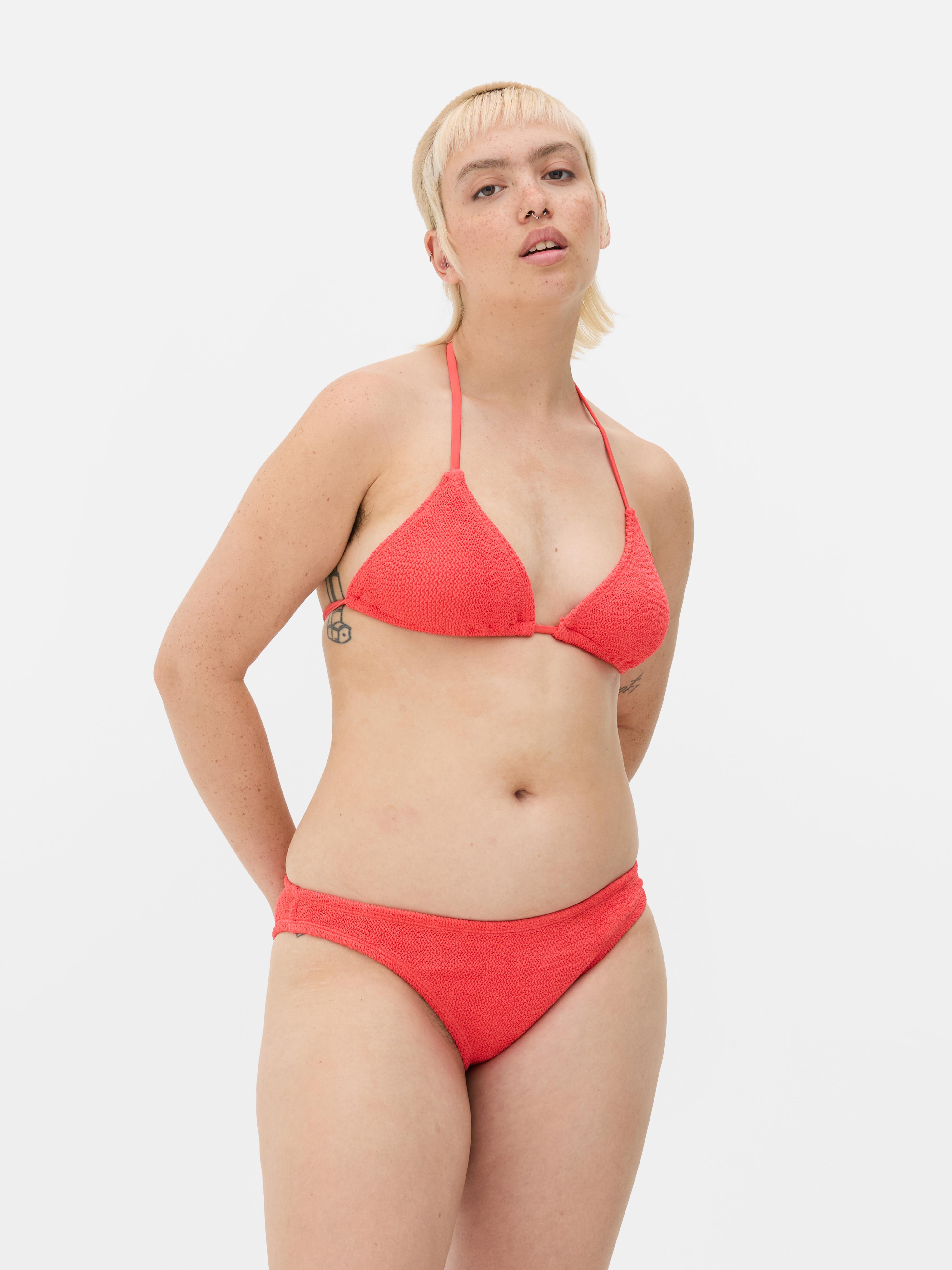 Crinkle Triangle Bikini Top