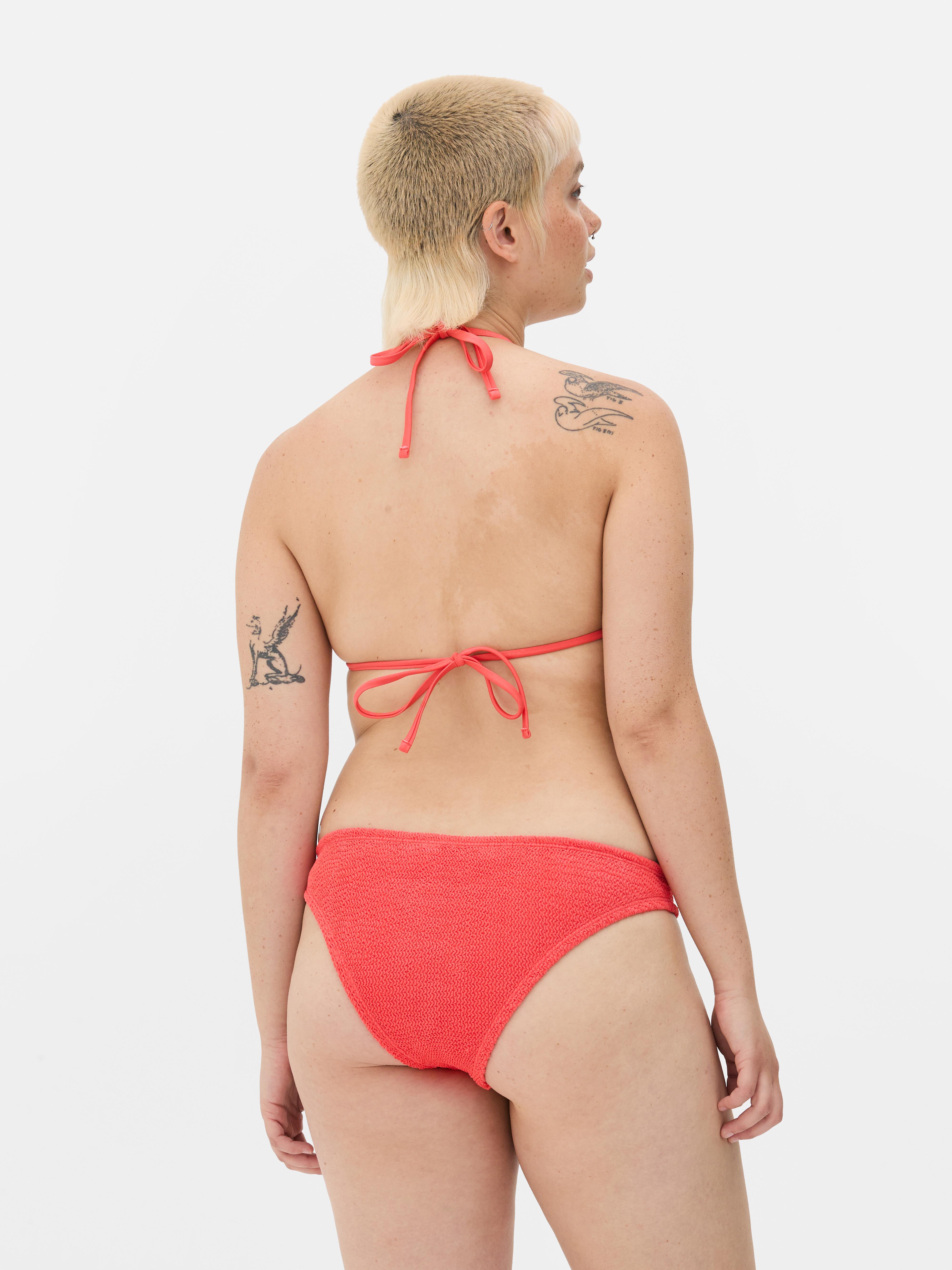 Crinkle Triangle Bikini Top