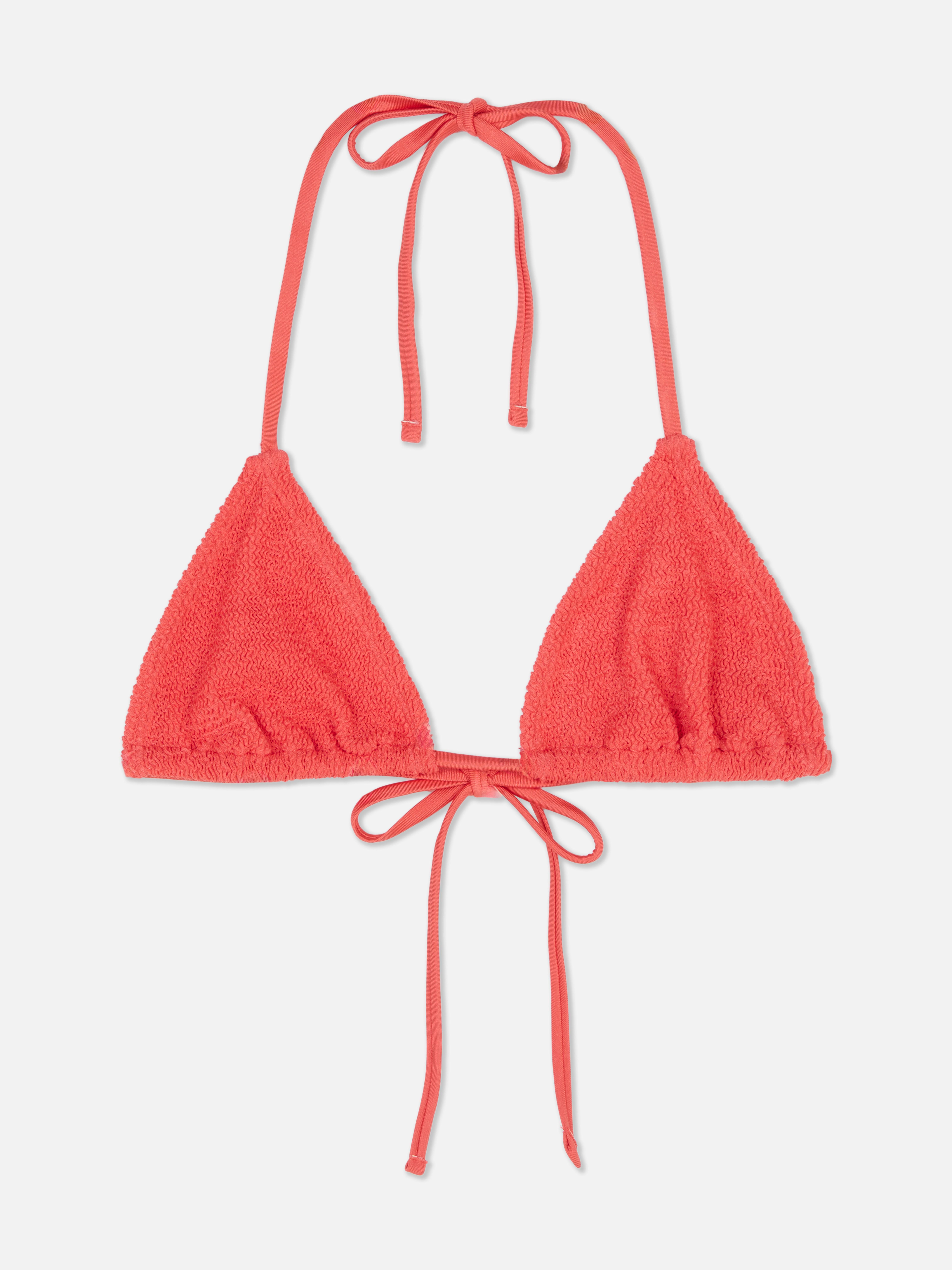 Crinkle Triangle Bikini Top