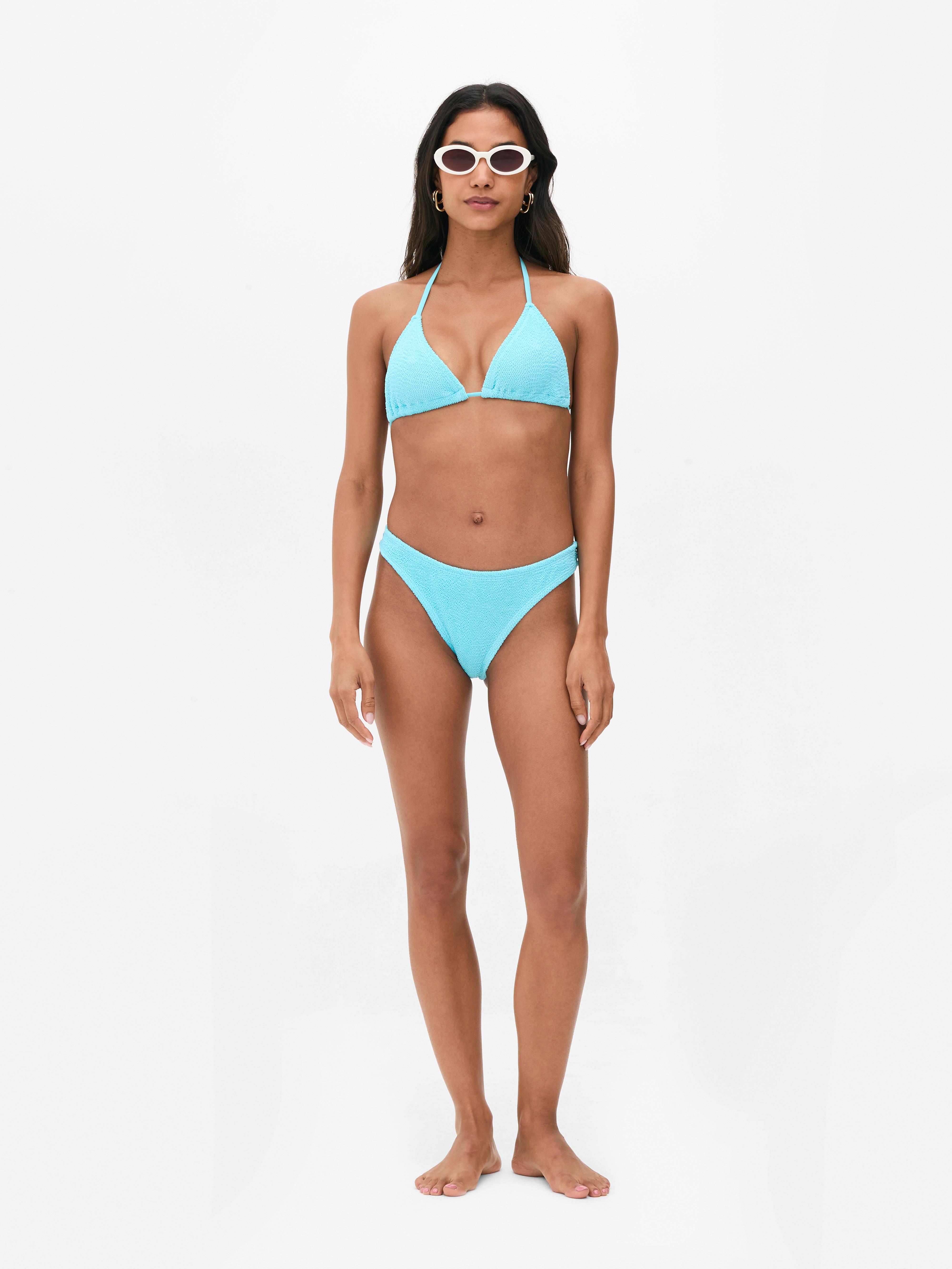 Crinkle Triangle Bikini Top