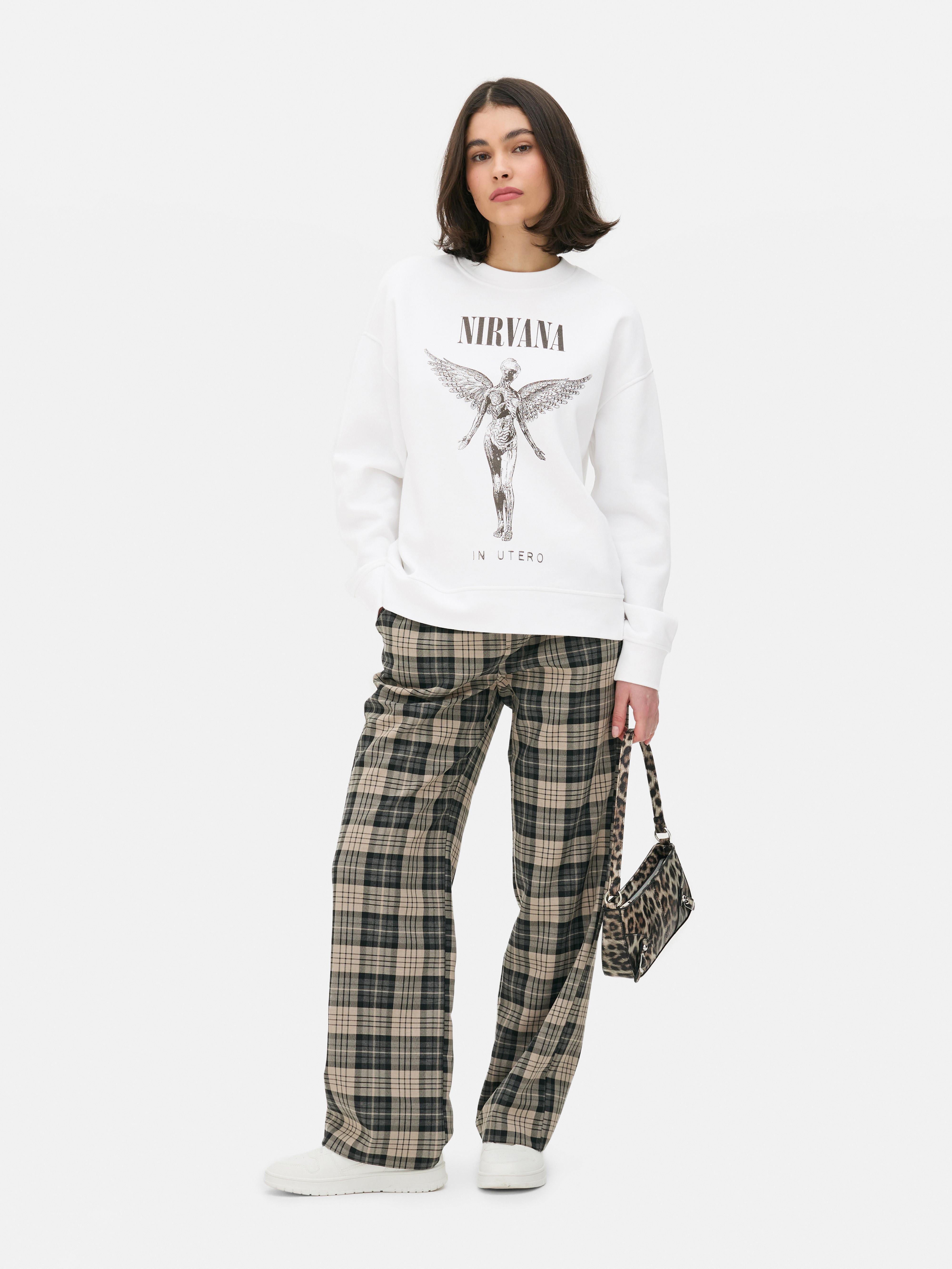 Sweatshirt met print Nirvana