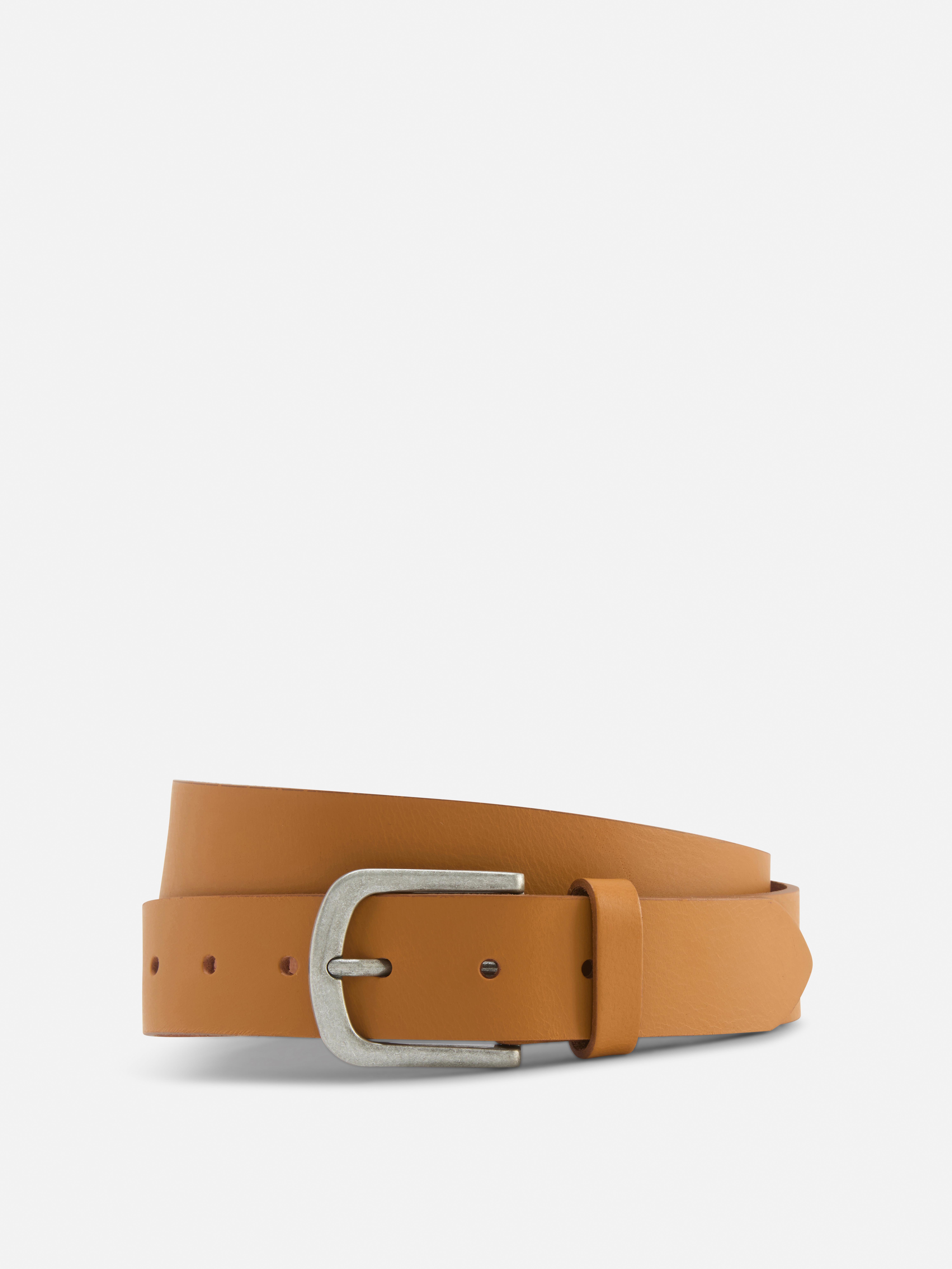 Cintura in pelle con fibbia