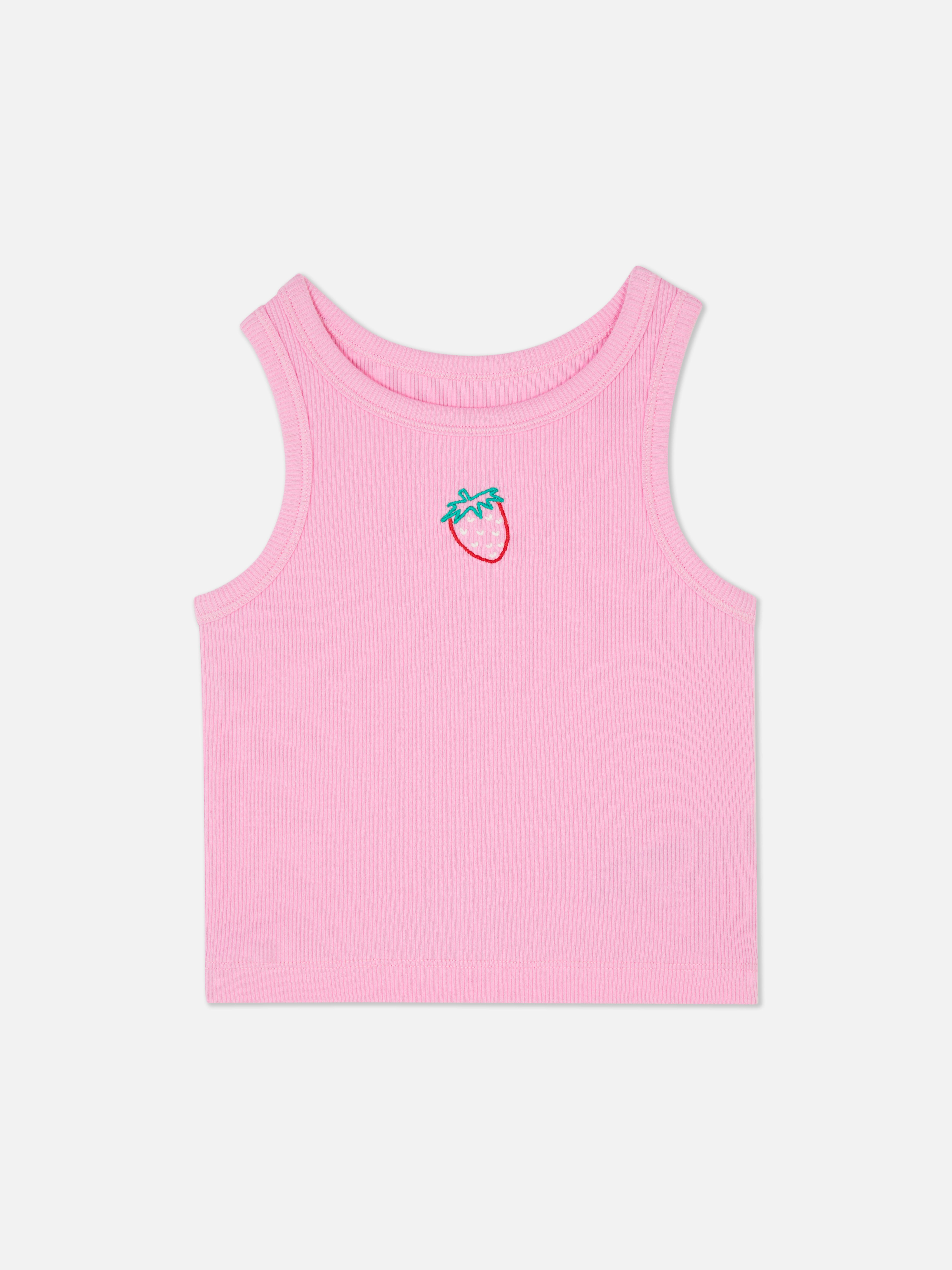girls-green-embroidered-ribbed-vest-penneys