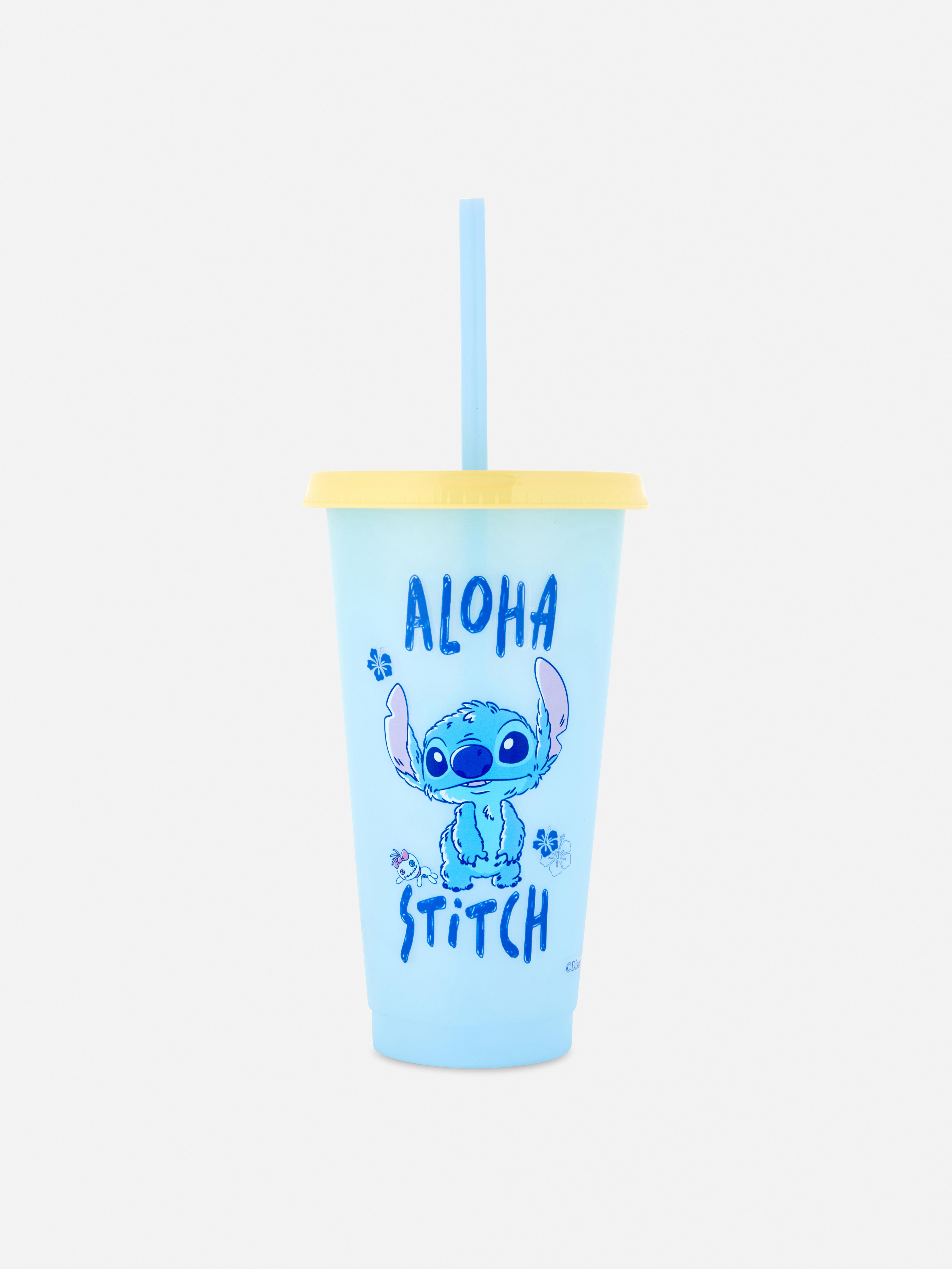 „Disney Lilo & Stitch Aloha“ Becher mit Strohhalm