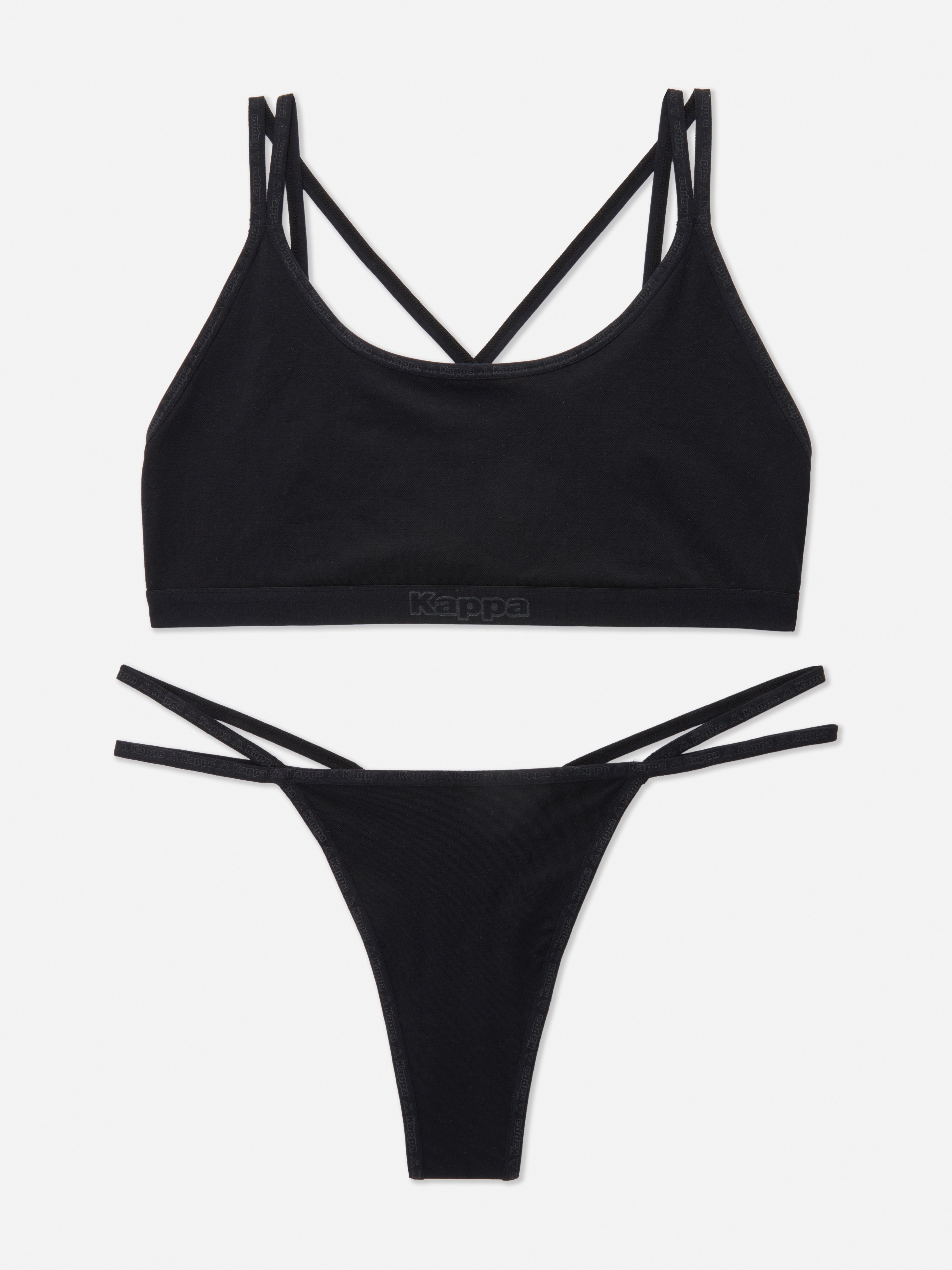 Korte bralette en string Kappa x Primark