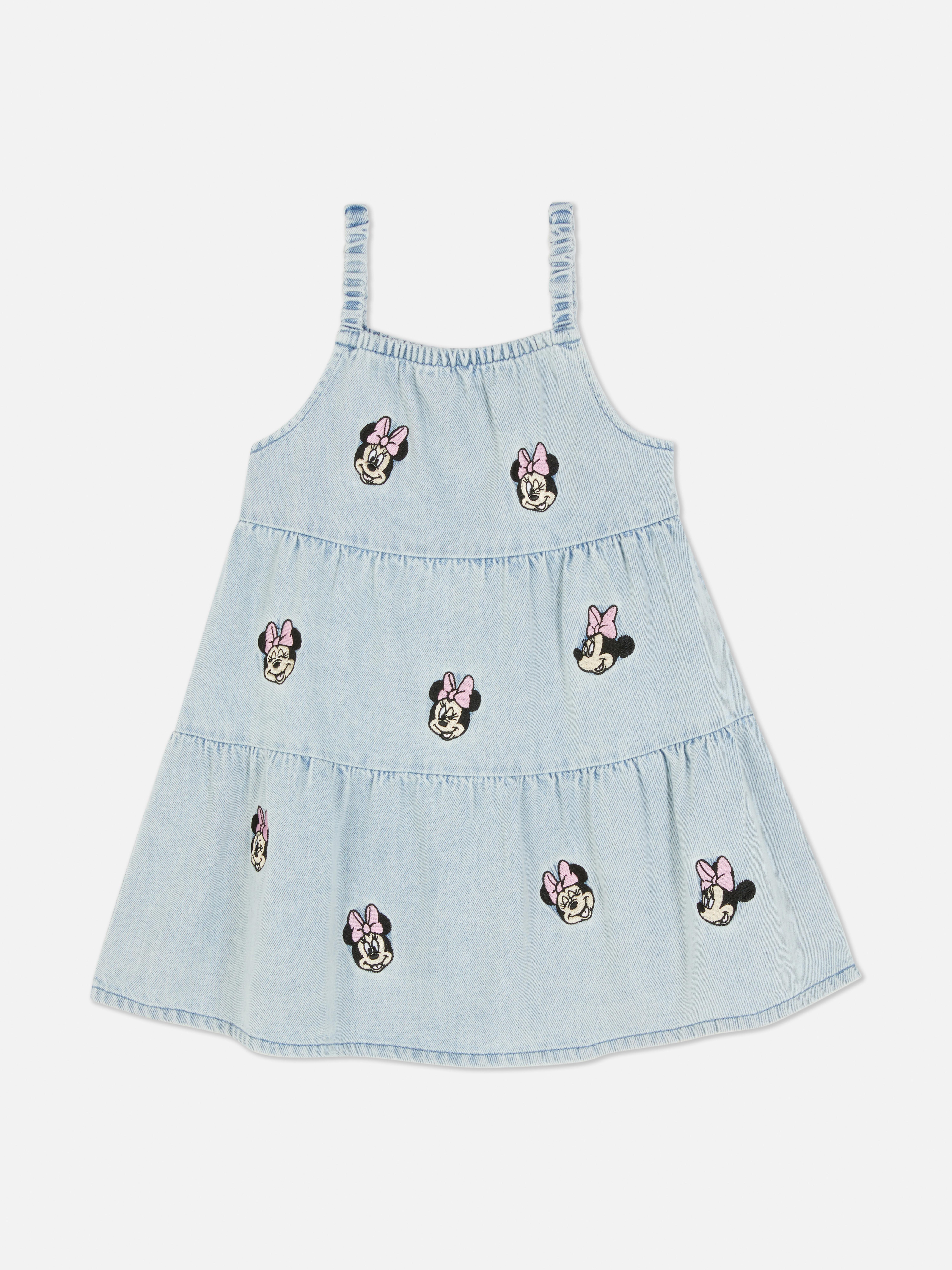 Disney’s Minnie Mouse Tiered Denim Dress