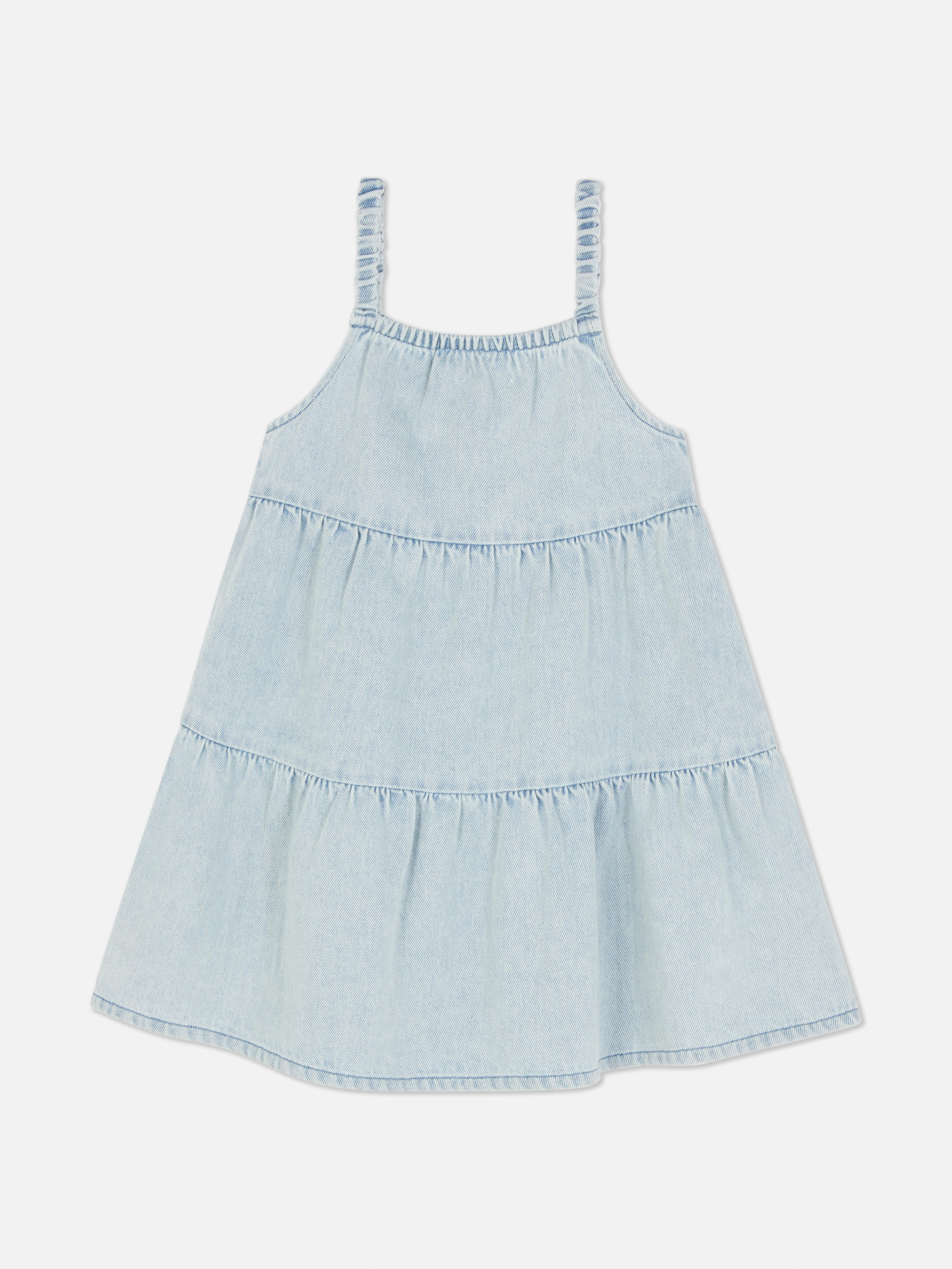 Disney’s Minnie Mouse Tiered Denim Dress