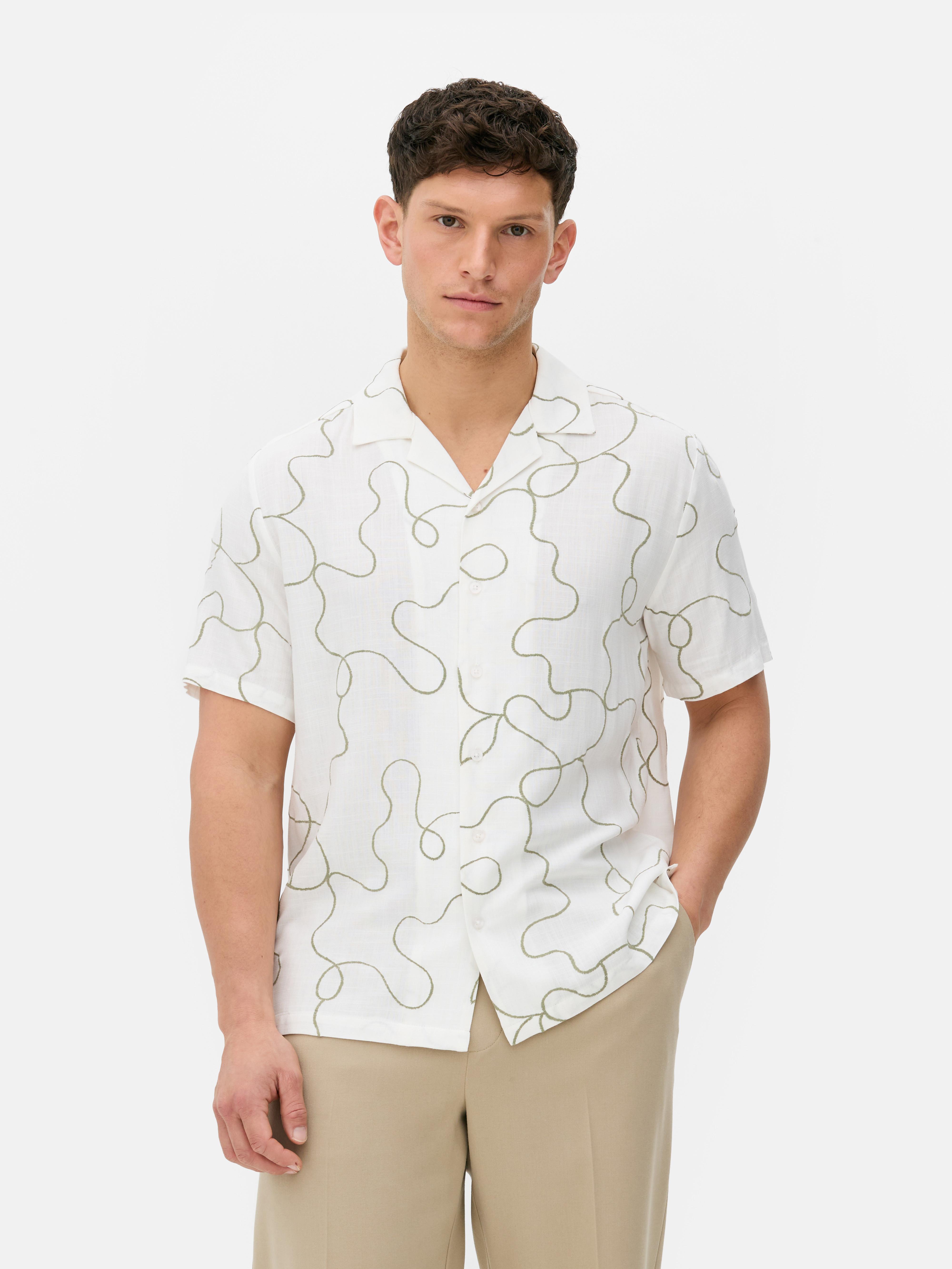 Kem Flocked Swirls Shirt