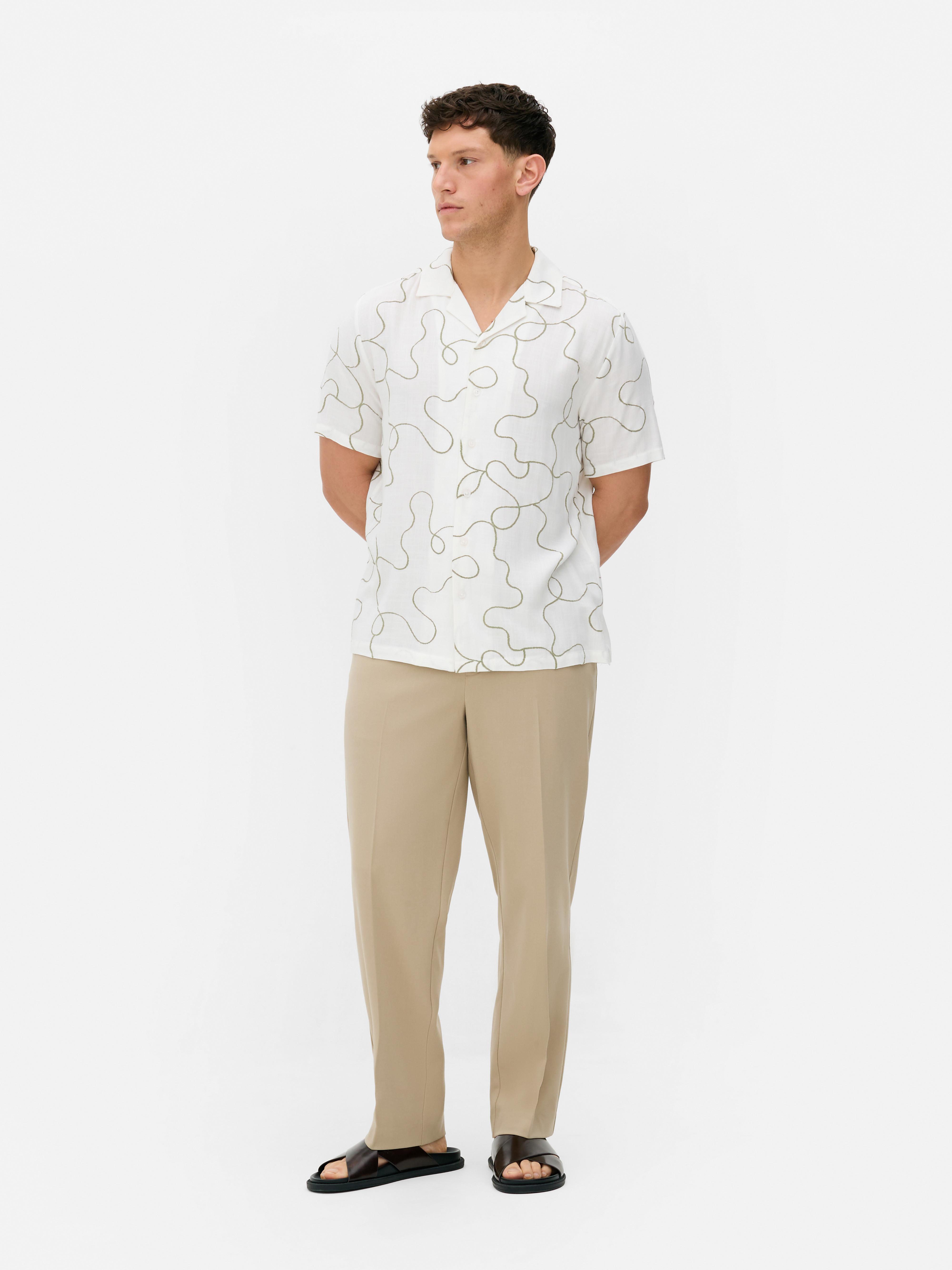 Kem Flocked Swirls Shirt