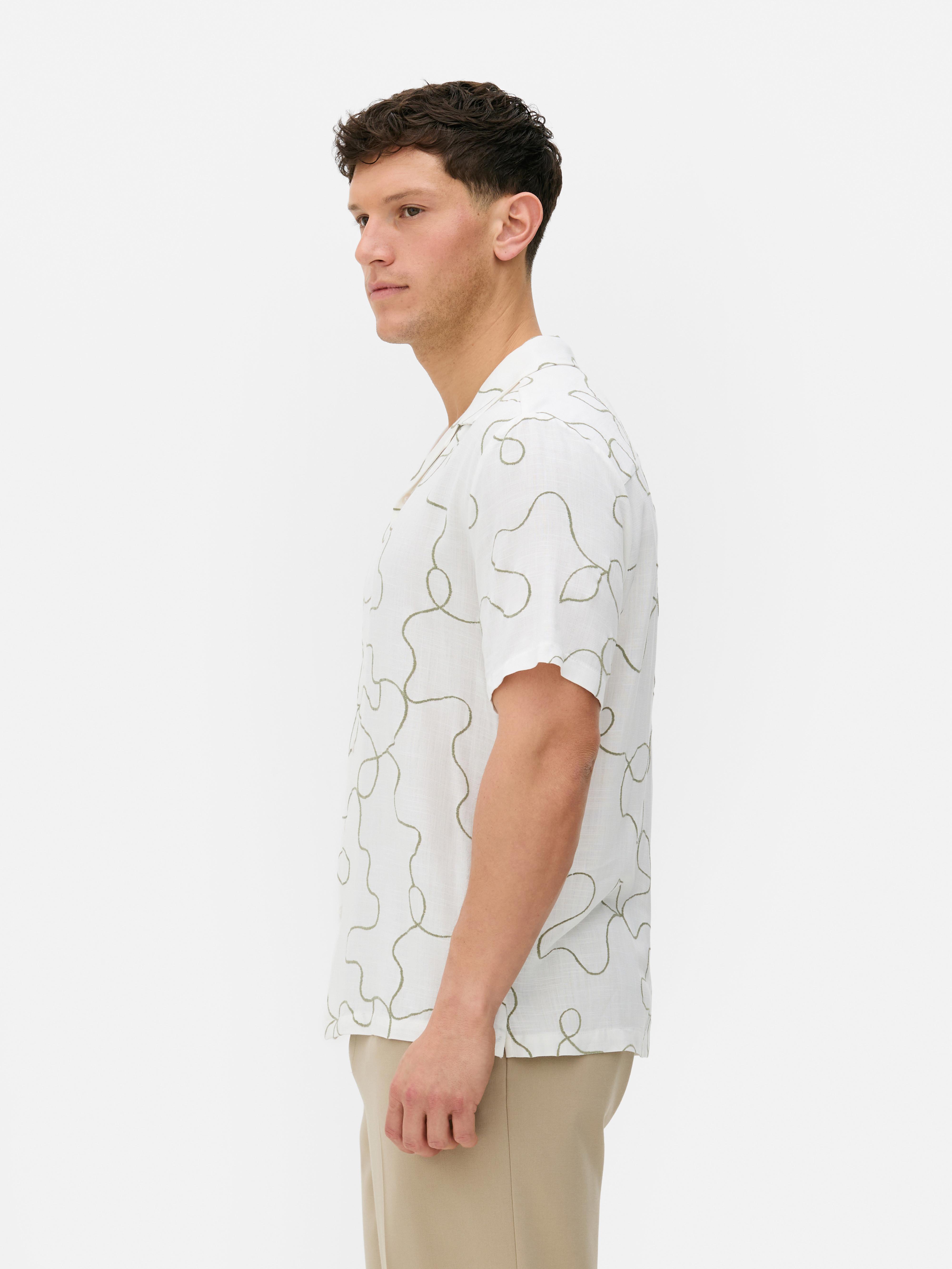 Kem Flocked Swirls Shirt