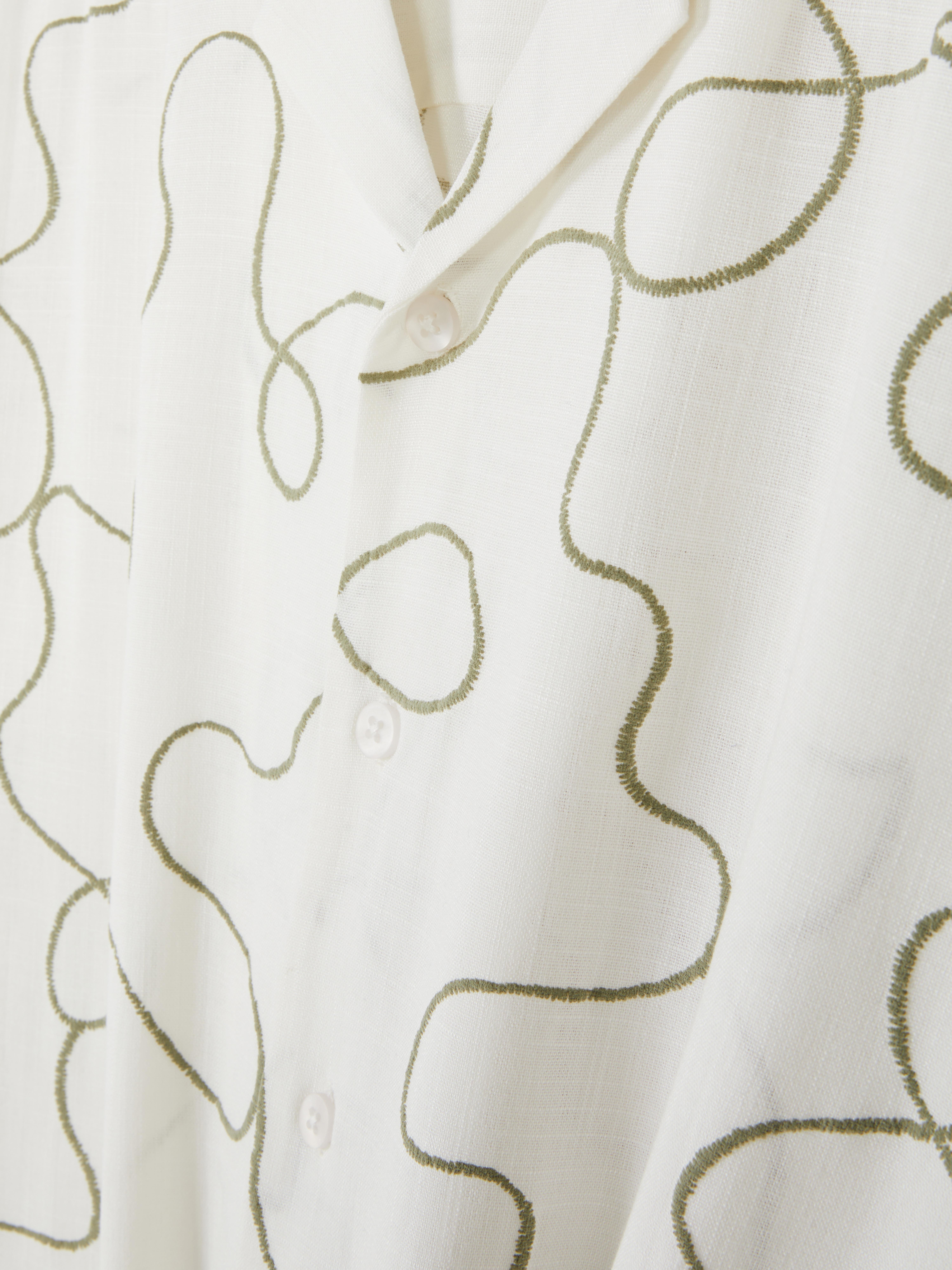 Kem Flocked Swirls Shirt