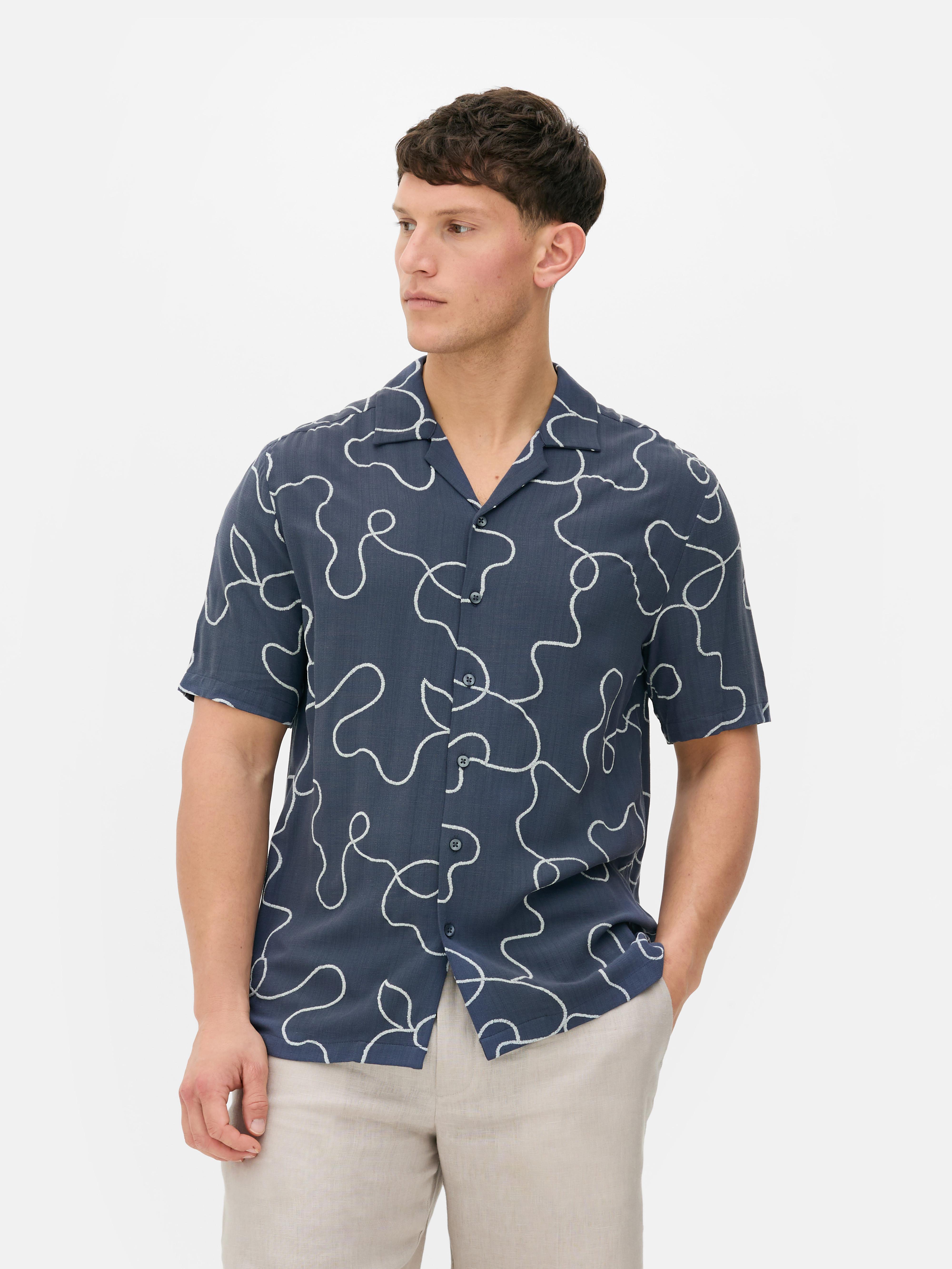 Kem Flocked Swirls Shirt