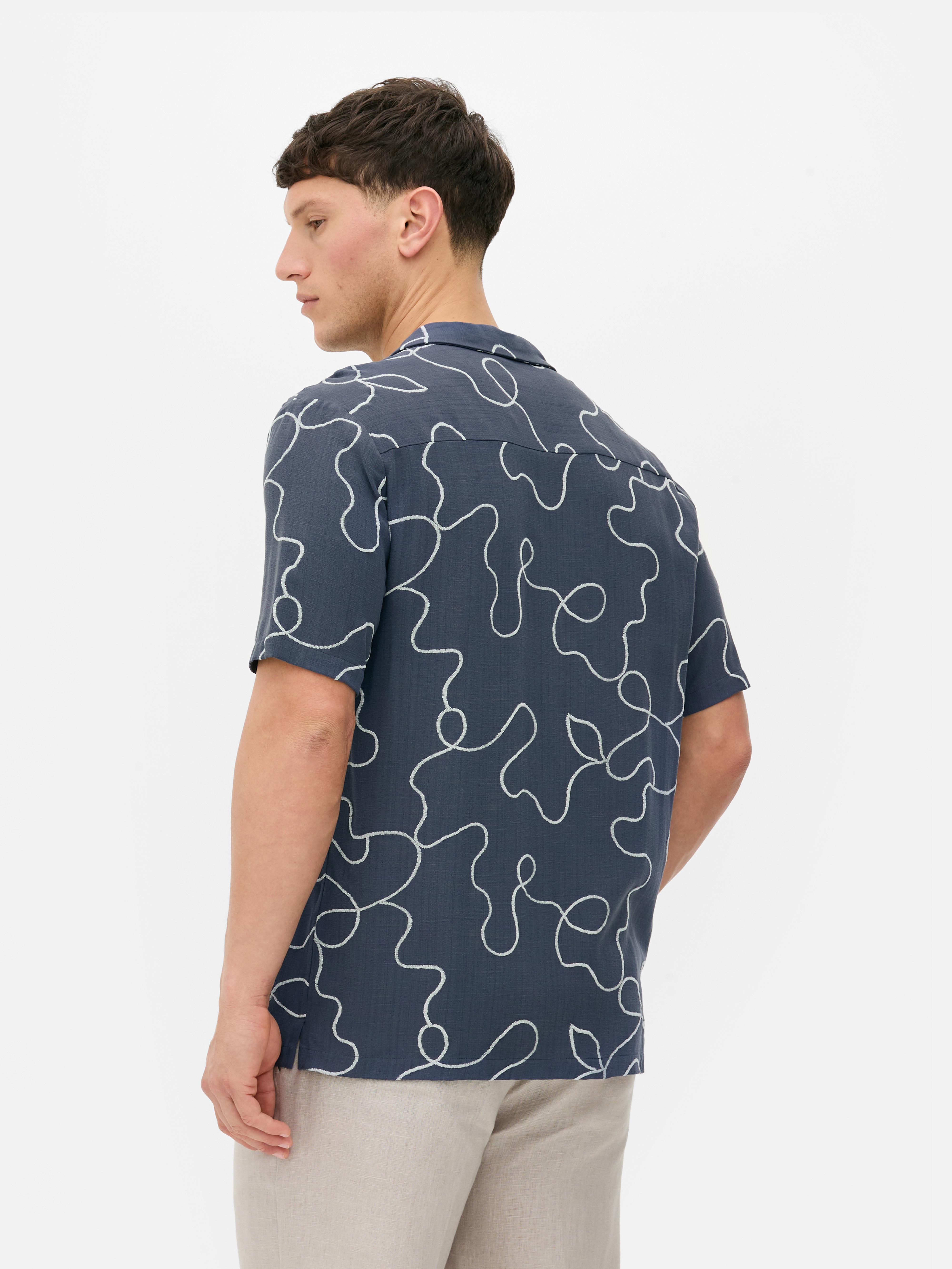 Kem Flocked Swirls Shirt