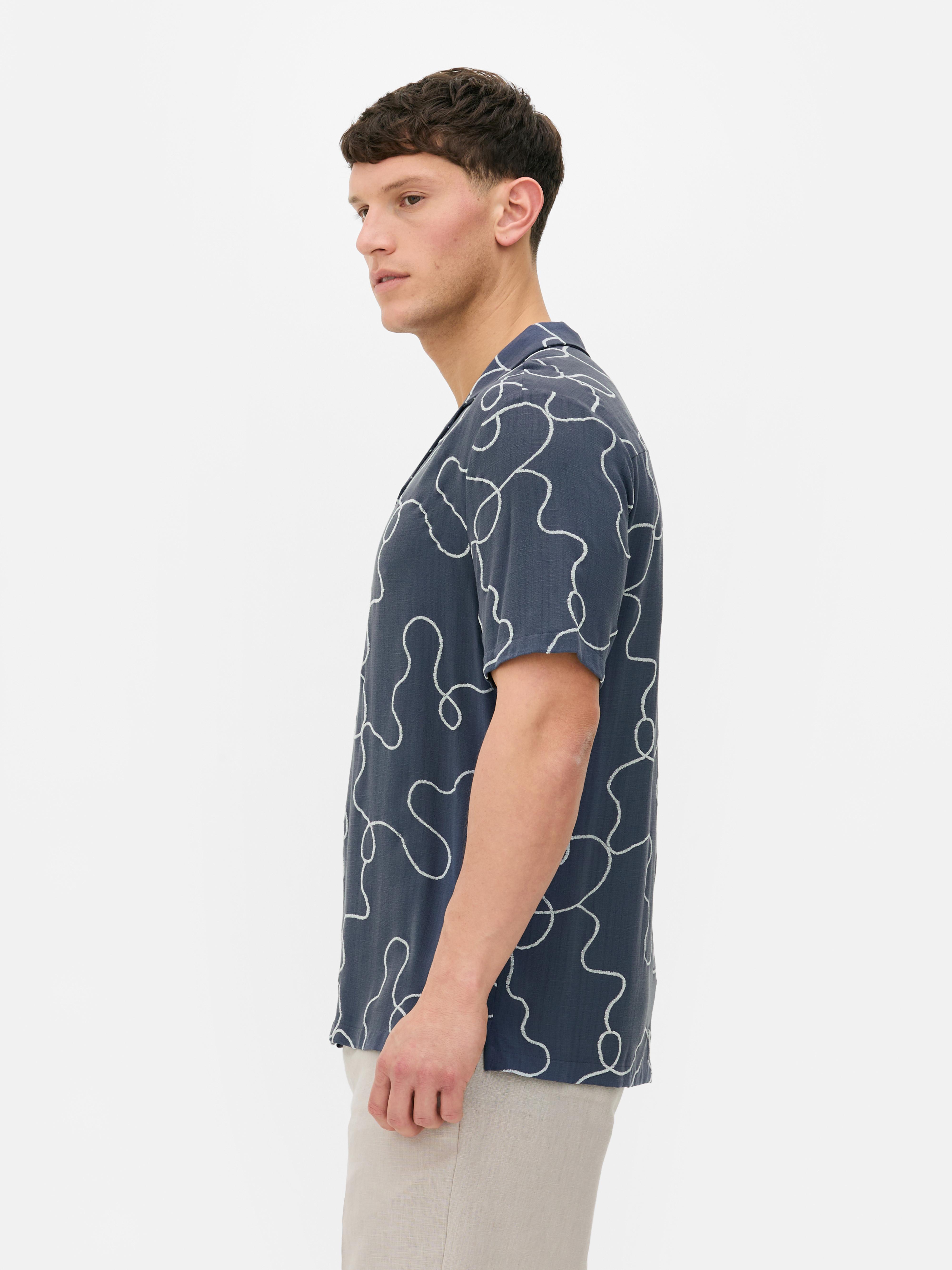 Kem Flocked Swirls Shirt