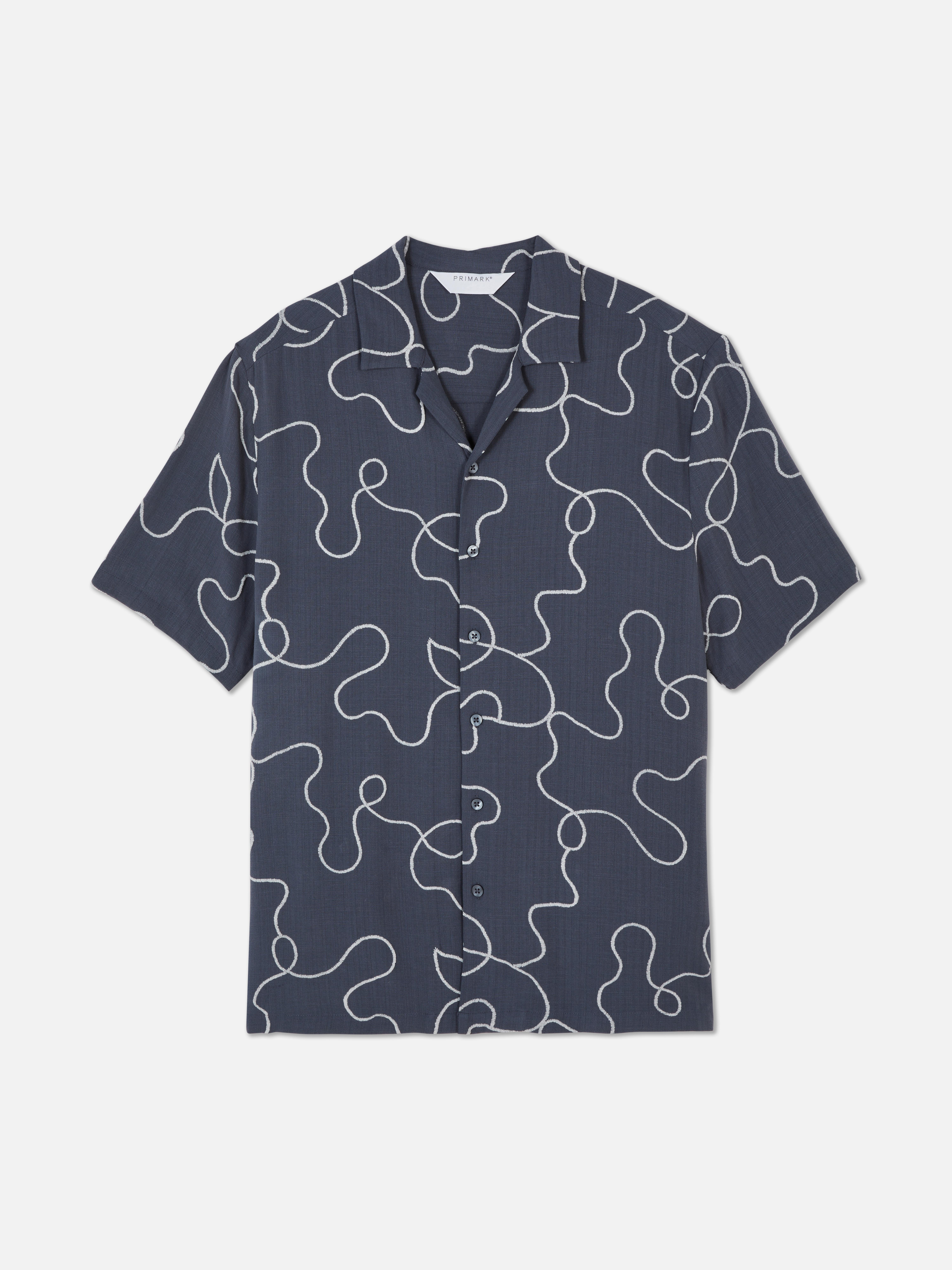 Kem Flocked Swirls Shirt