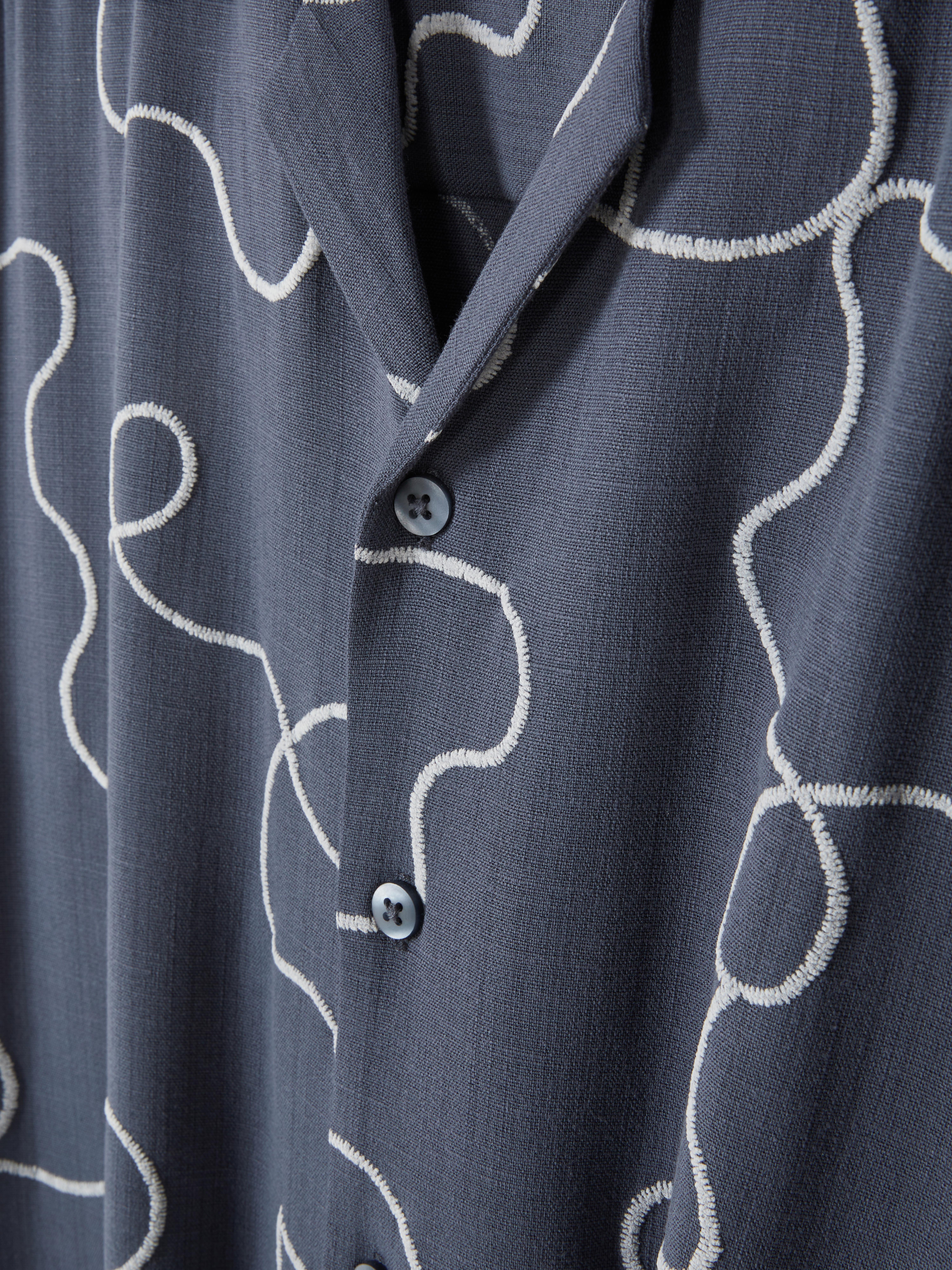 Kem Flocked Swirls Shirt