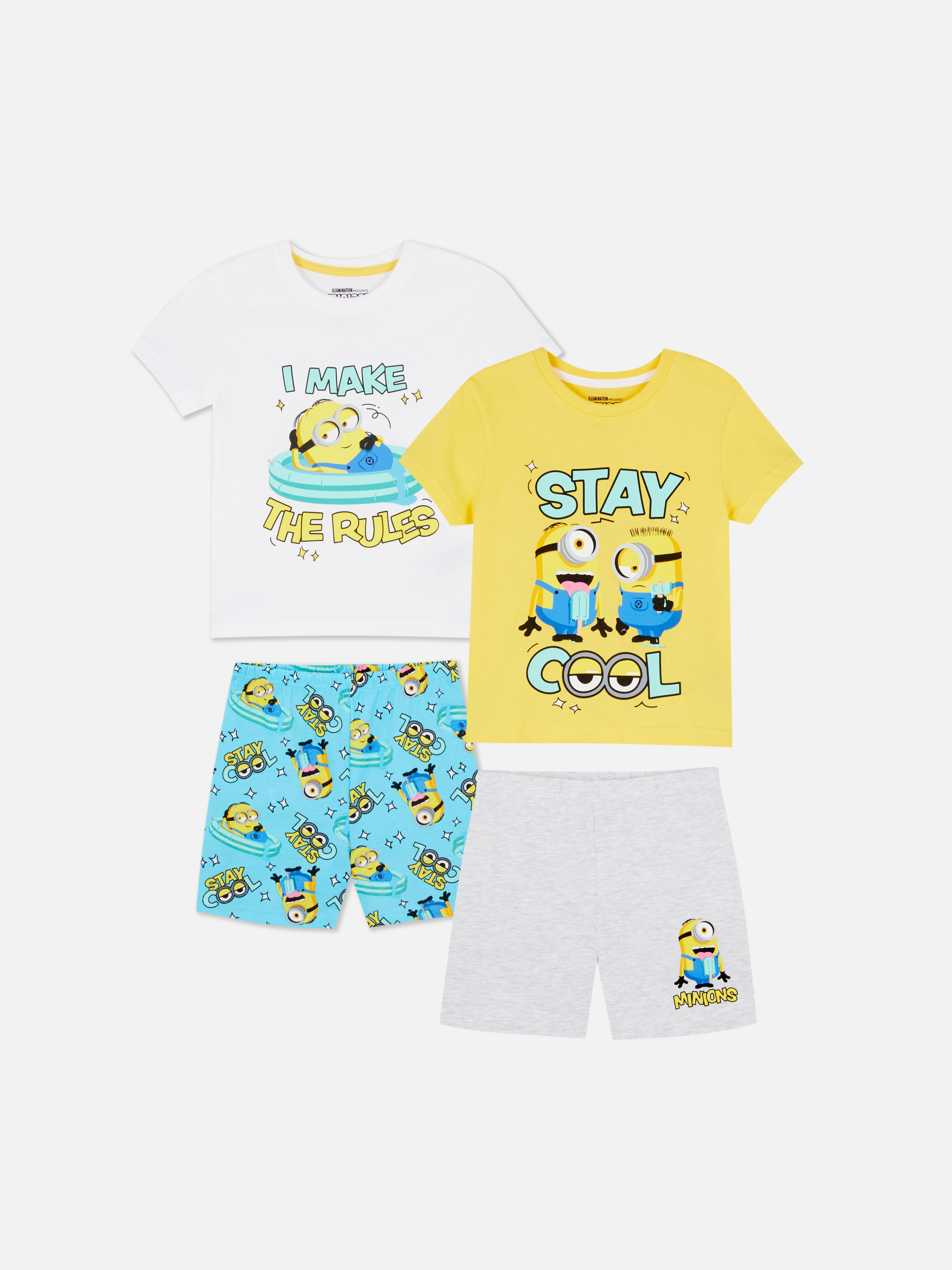 2pk Despicable Me Minions Short Pyjamas