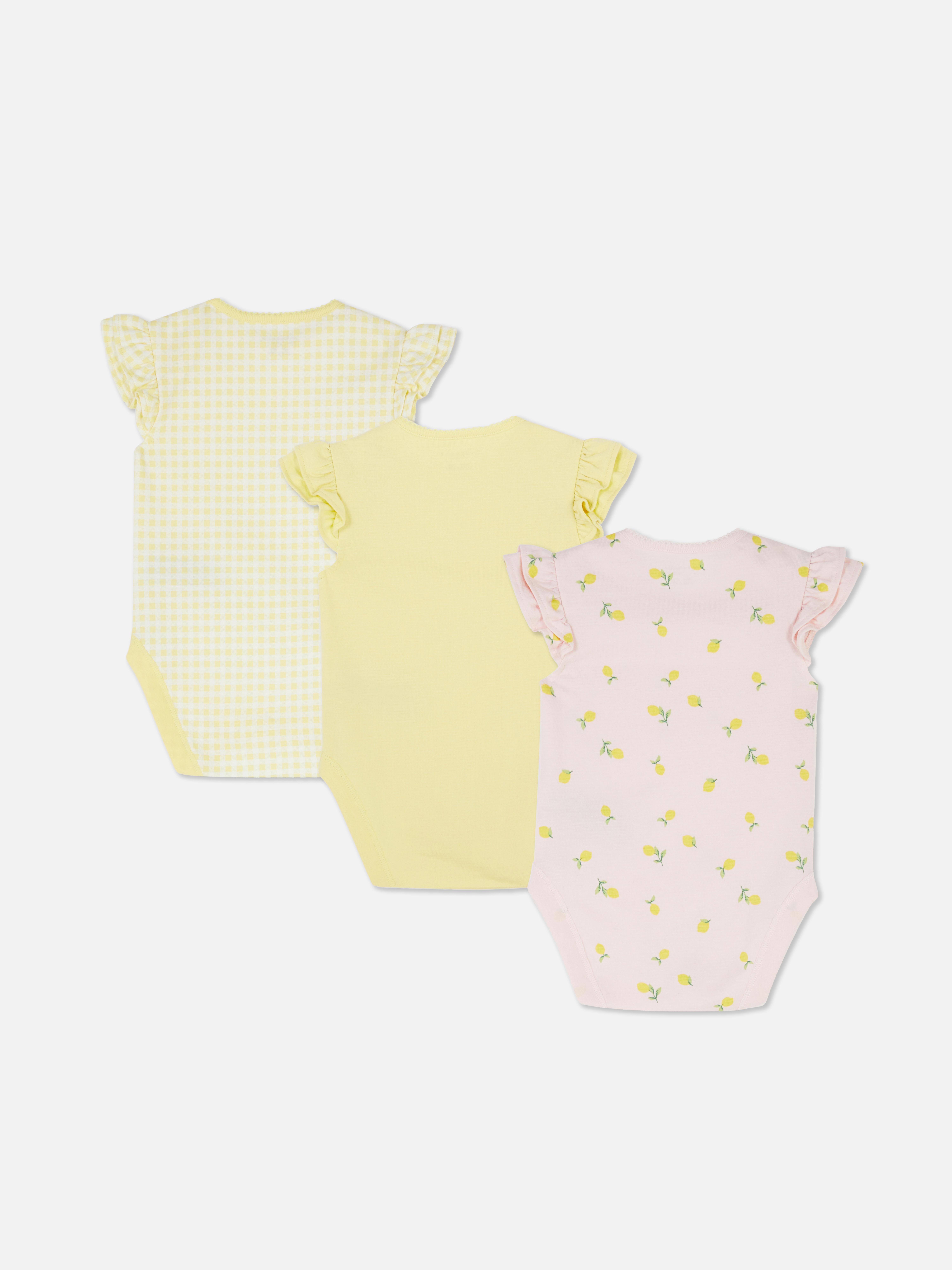 Pack de 3 bodis surtidos para recién nacido