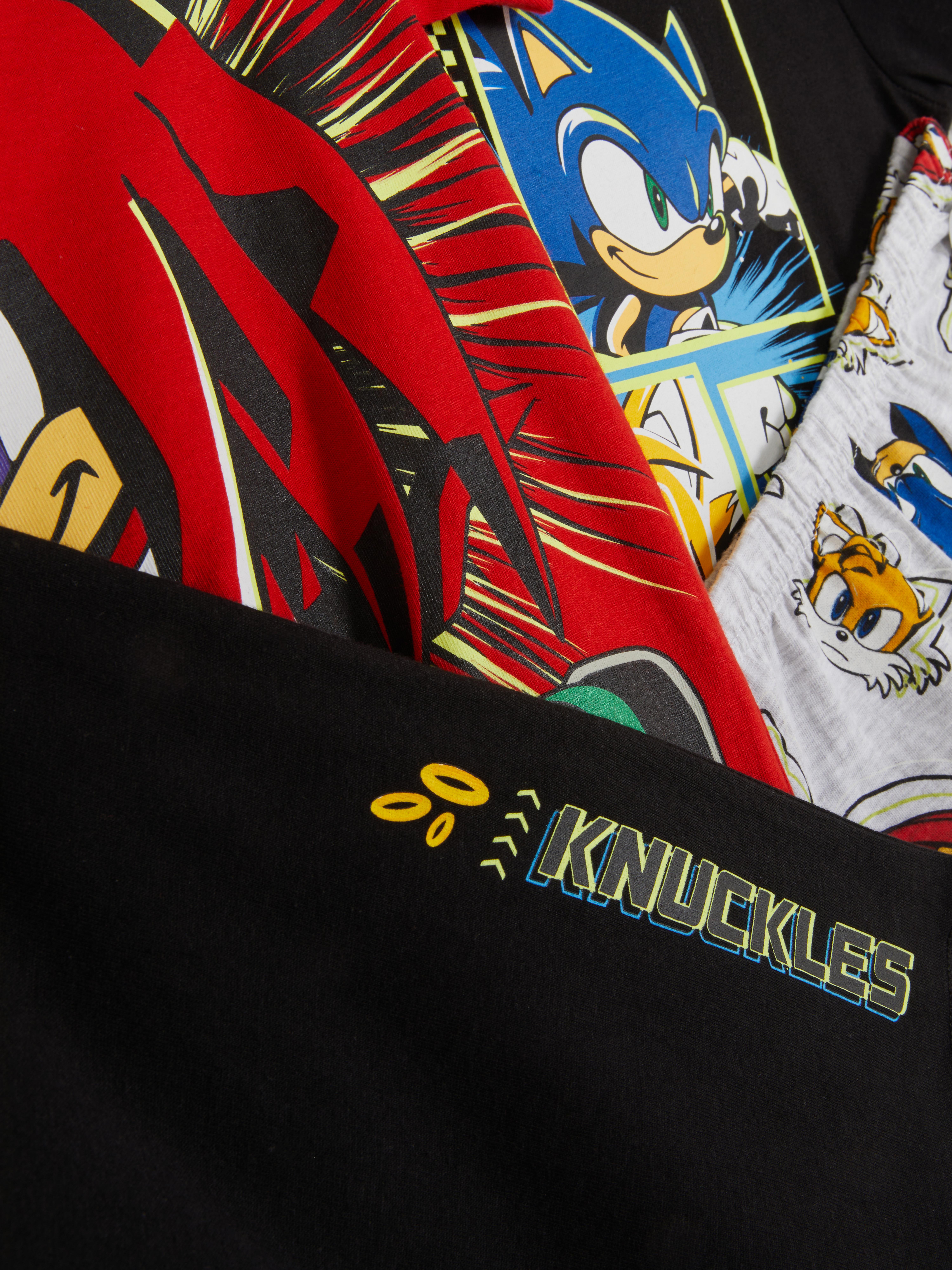 5-15 jr | Korte pyjama Sonic The Hedgehog, set van 2